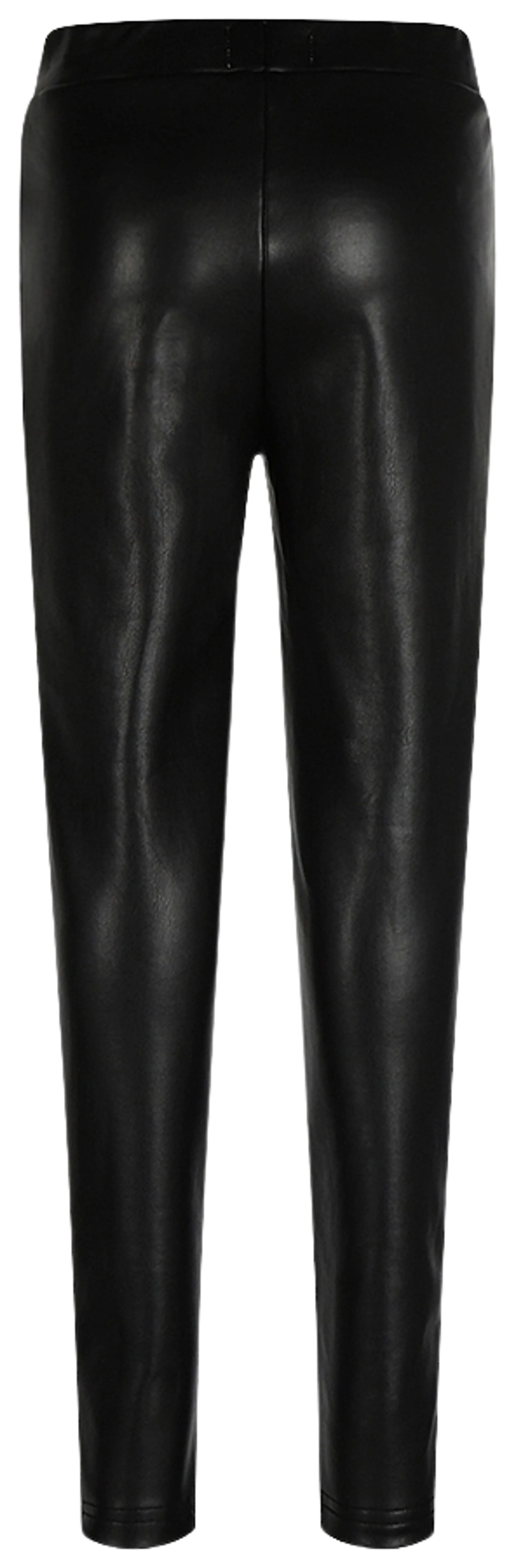 No way Monday nuorten joustavat tekonahkaiset leggingsit - BLACK - 2