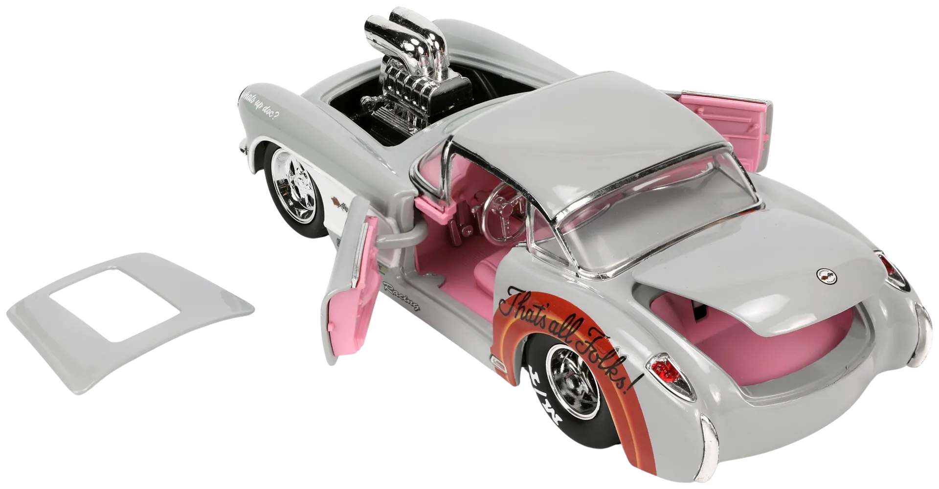 Jada Looney Tunes Väiski Vemmelsääri ja 1957 Chevrolet Corvette, 19 cm, 1:24, die-cast - 5