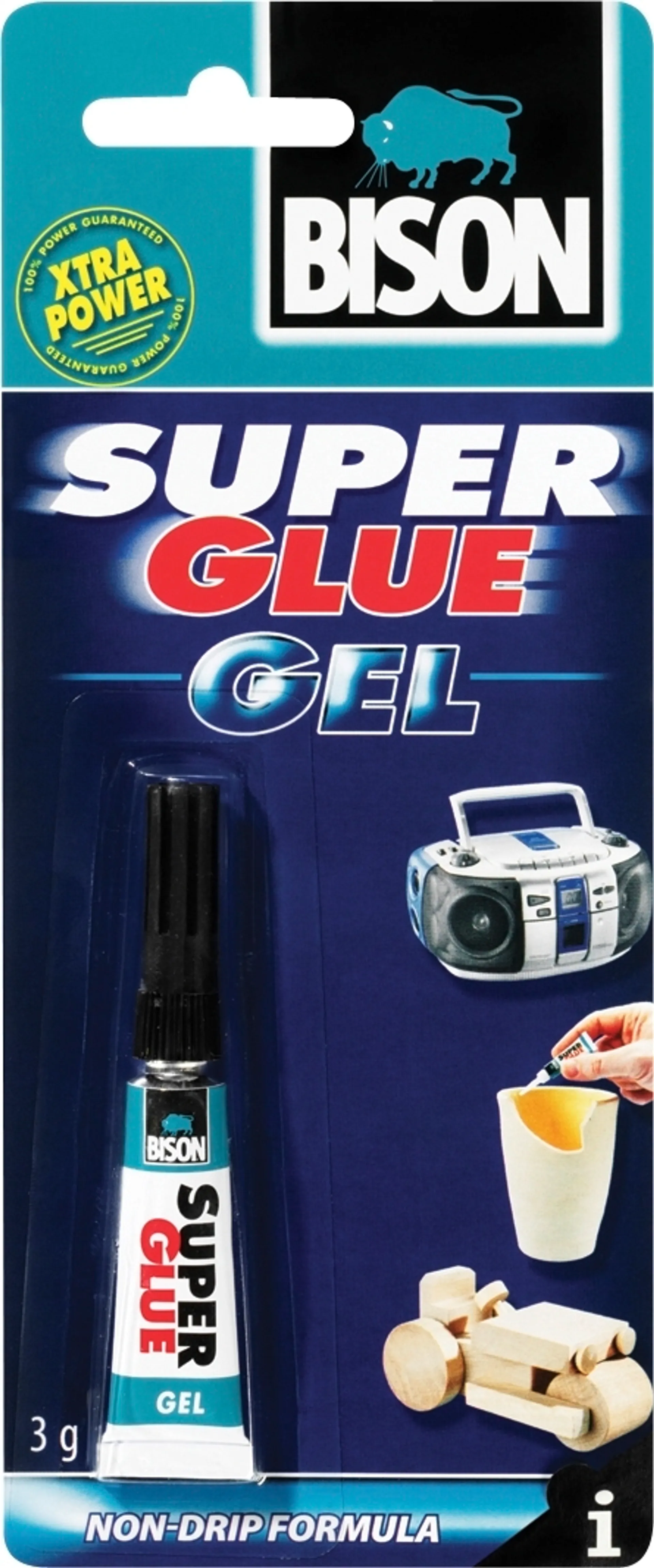 Bison pikaliima Super Glue Gel 3G