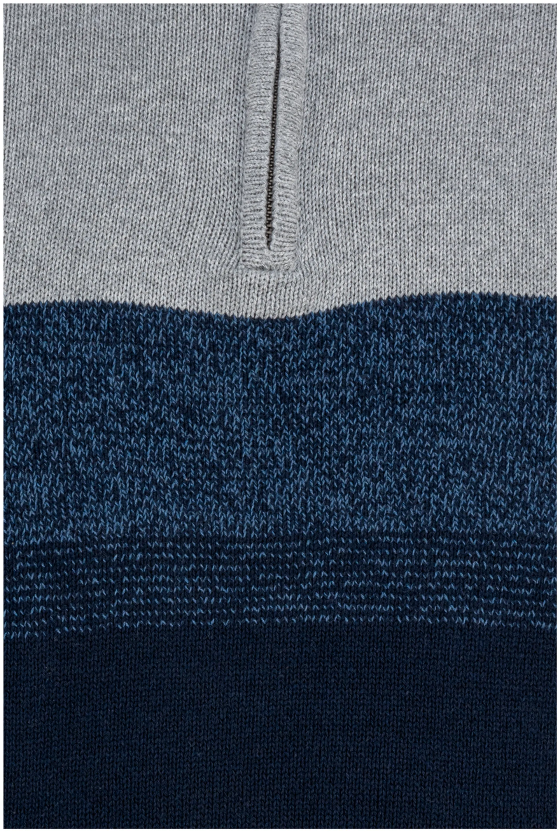 TEX miesten neulepusero half-zip I967113 - Navy - 3