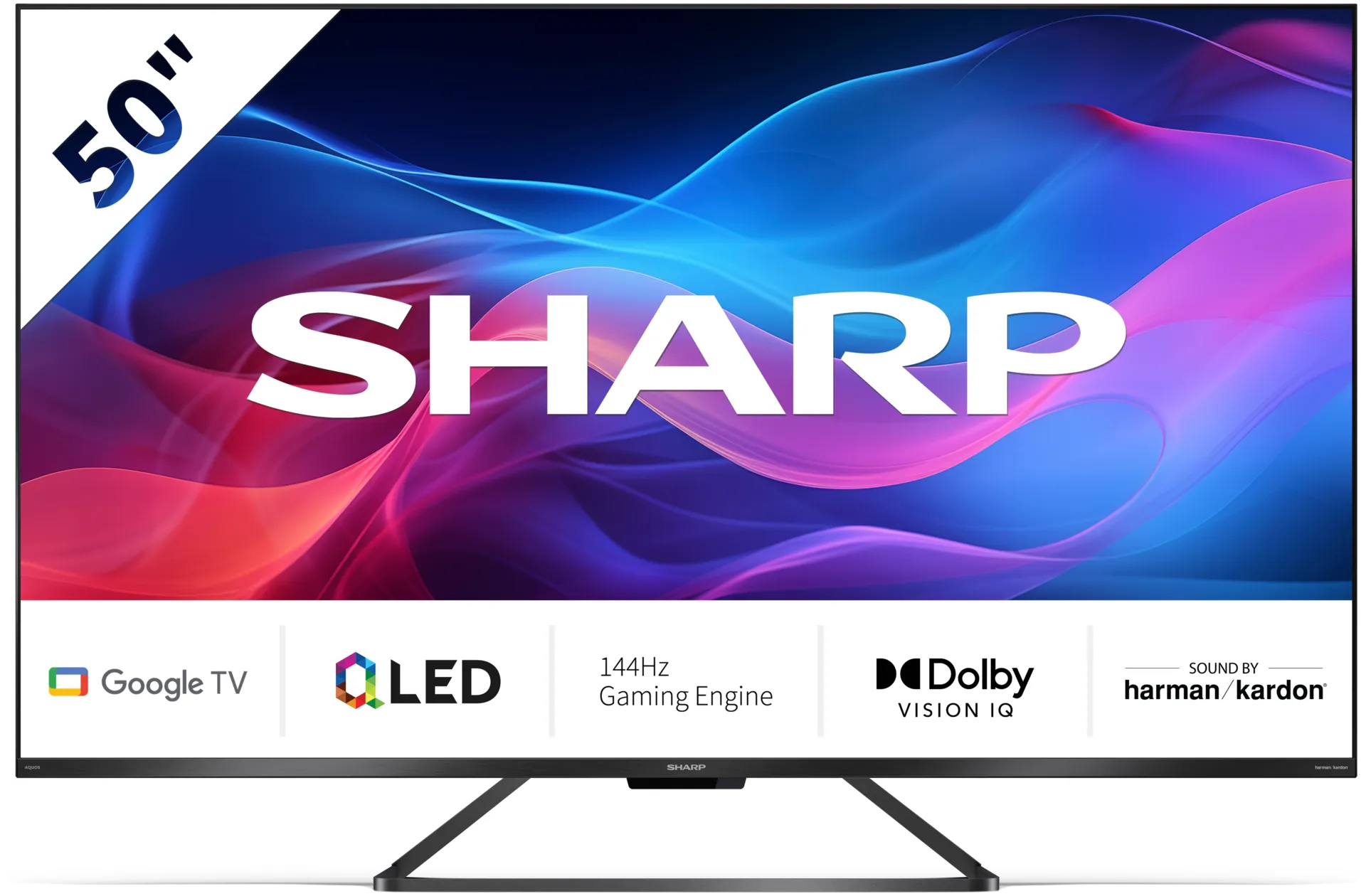 Sharp 50" 4K UHD 144Hz QLED Google TV 50GR8265E - 2