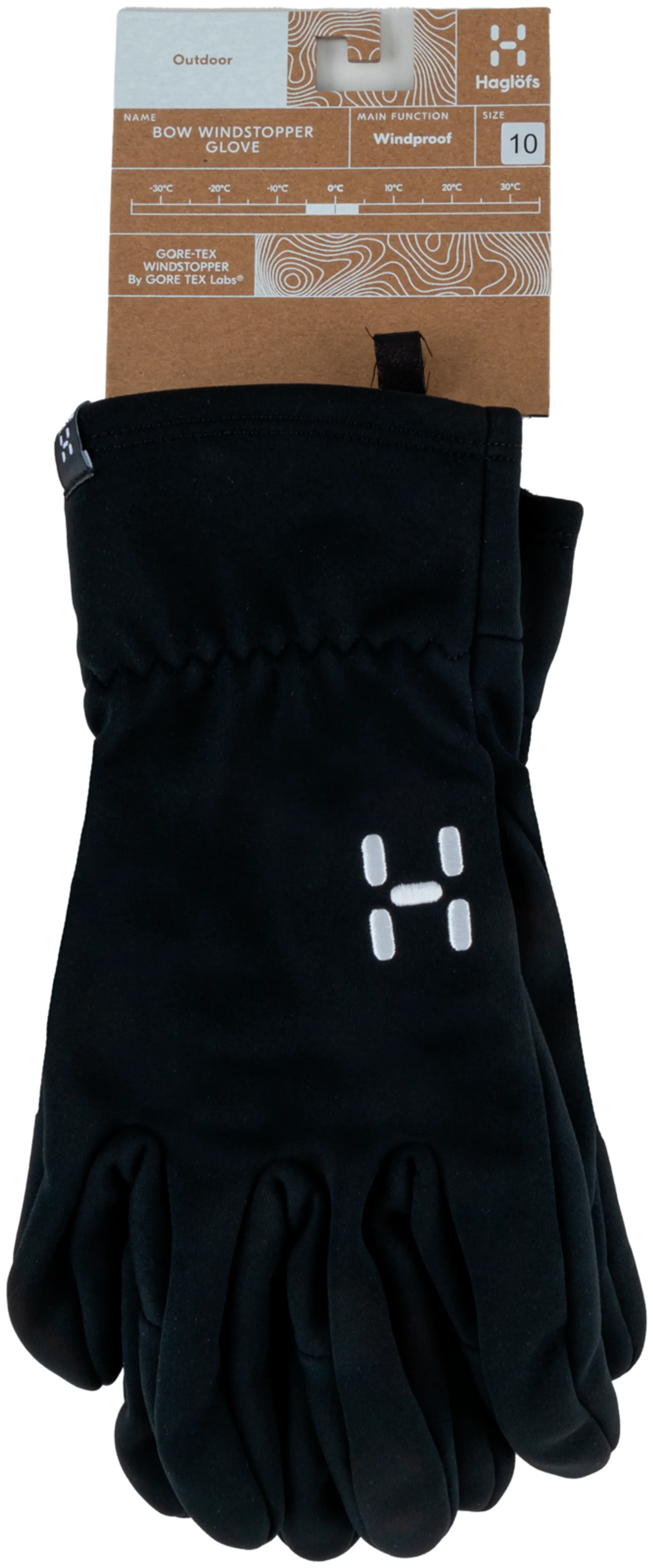 Haglöfs sormikkaat Bow Windstopper Glove 6066572C5 - True black - 1