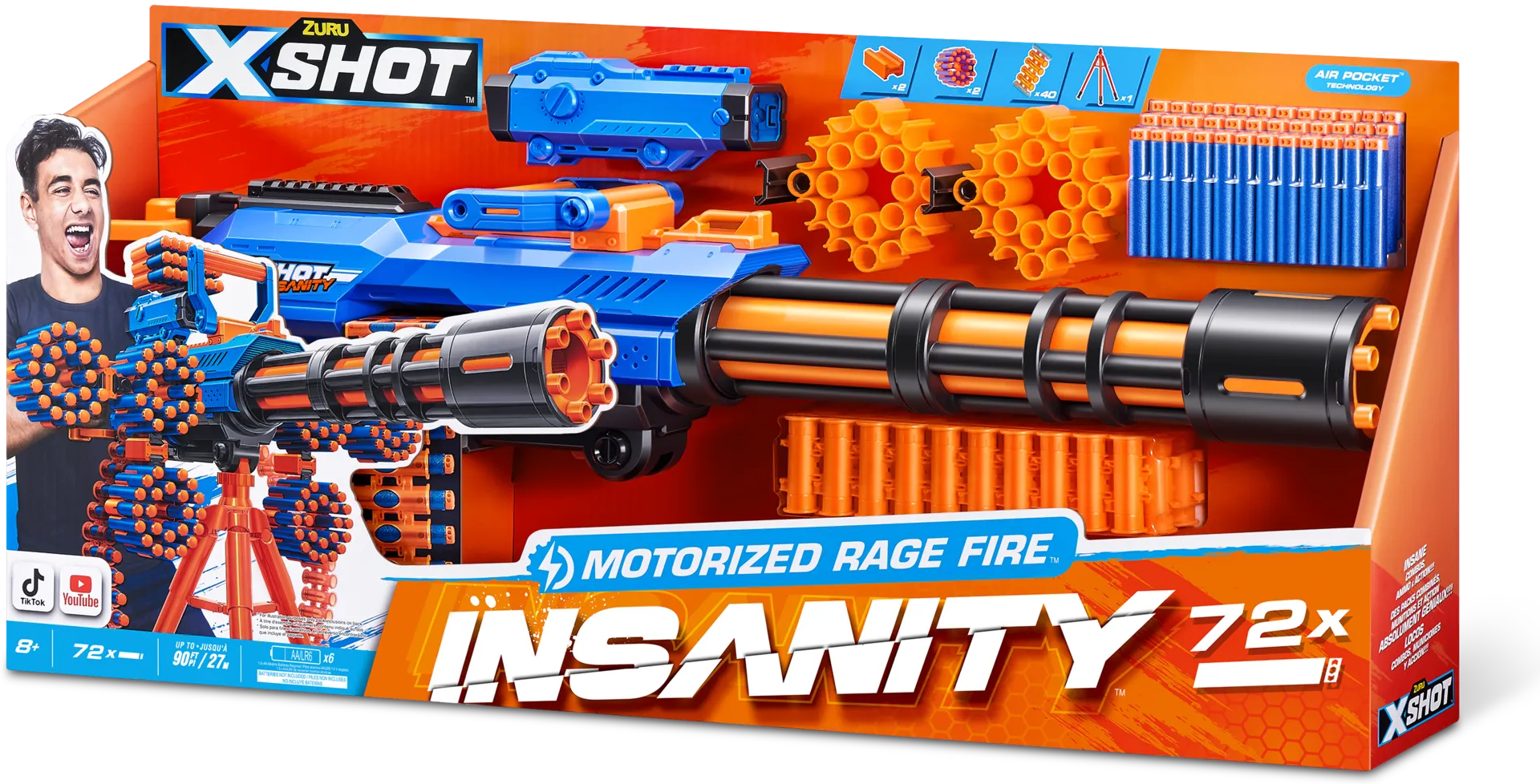 X-Shot Insanity Motorized Age Fire Gatlin Gun - 2