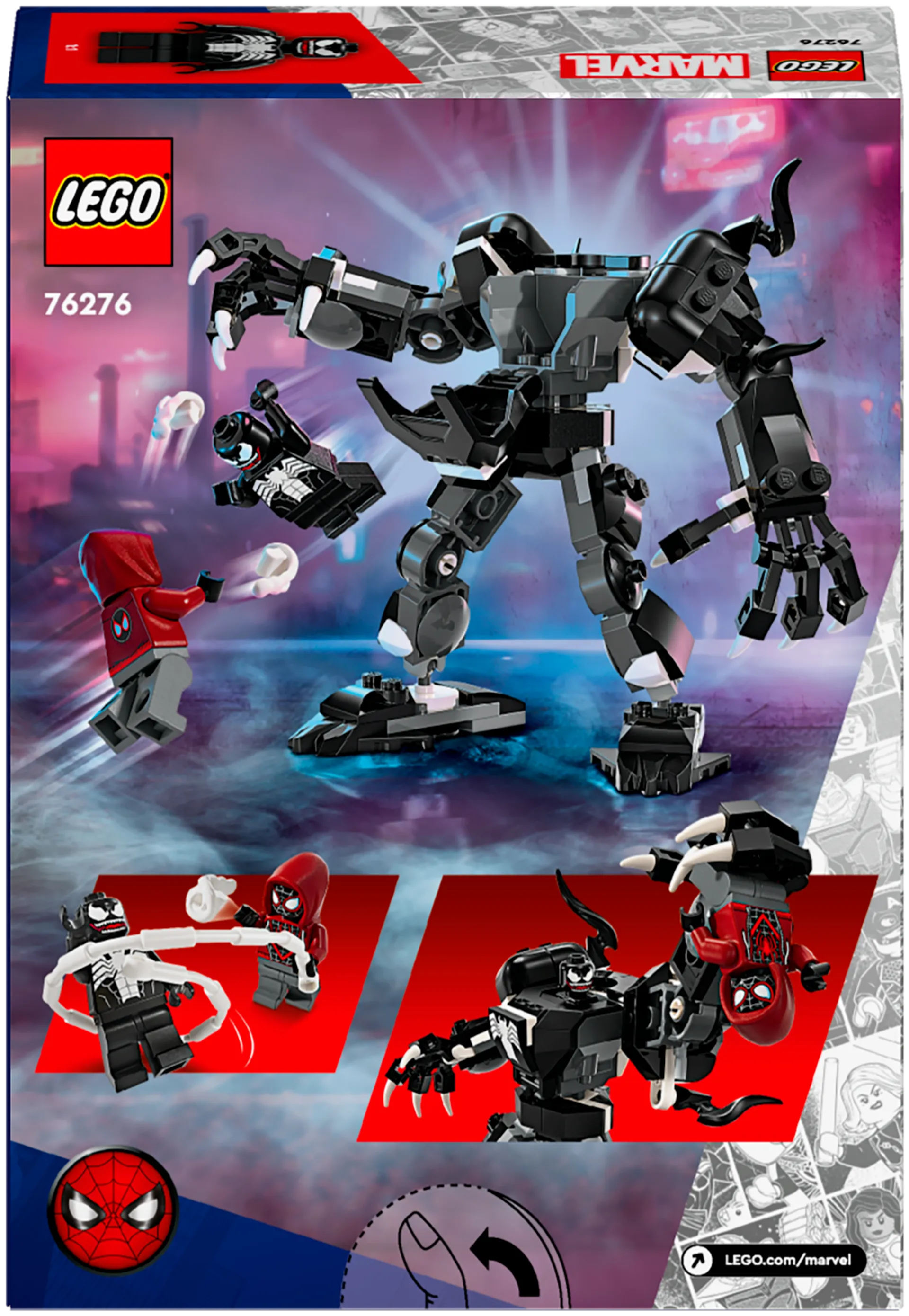 LEGO Super Heroes Marvel 76276Venom-robottiasu vastaan Miles Morales - 3
