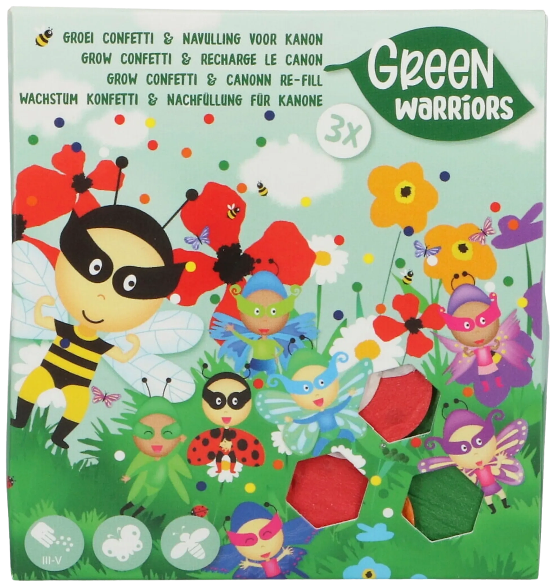Green Warriors® kukkasiemenkonfettien täyttöpakkaus - 3