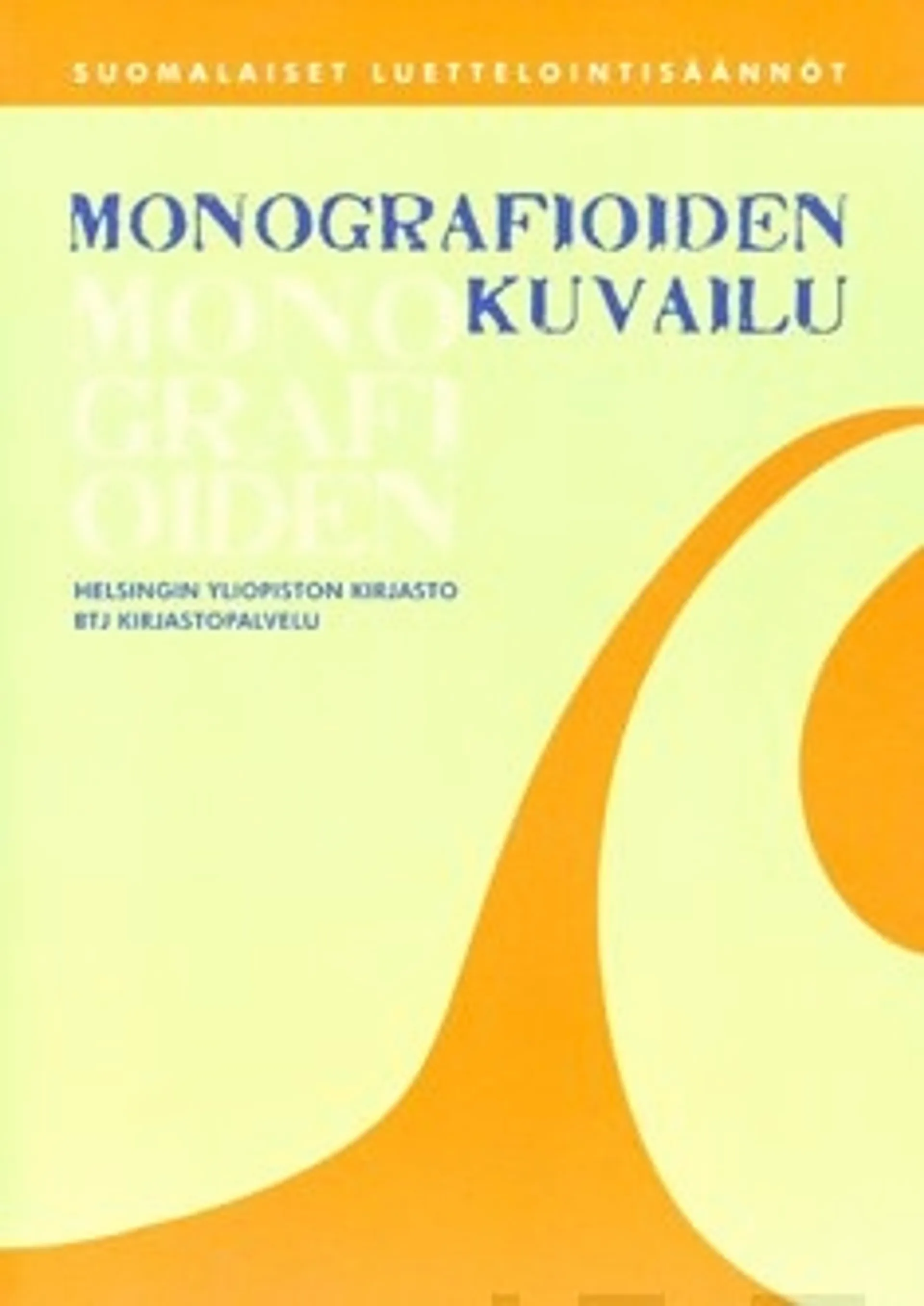 Monografioiden kuvailu