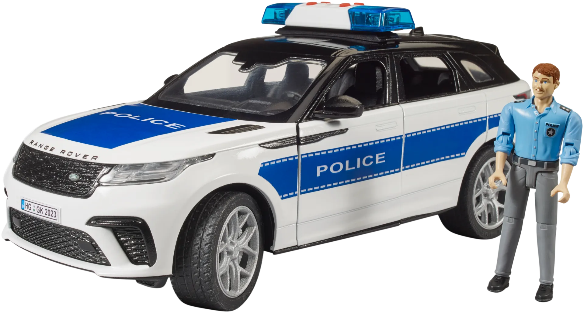 Bruder Range Rover Velar poliisimaasturi ja poliisi - 3