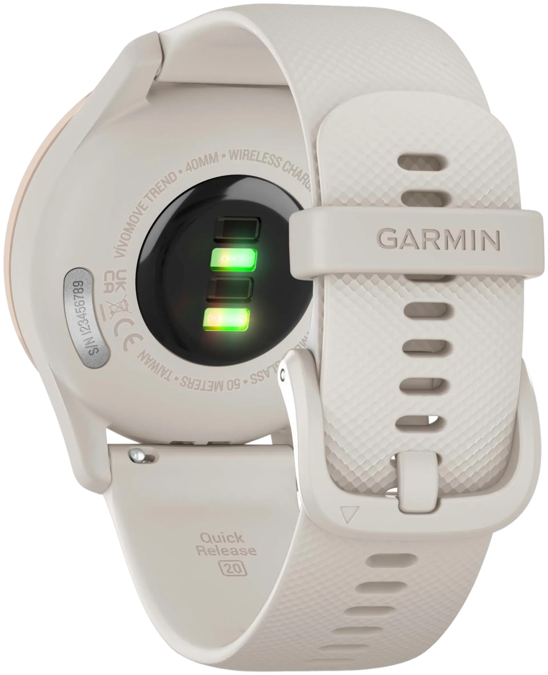 Garmin Vivomove Trend kermanvalkoinen hybridiälykello - 5