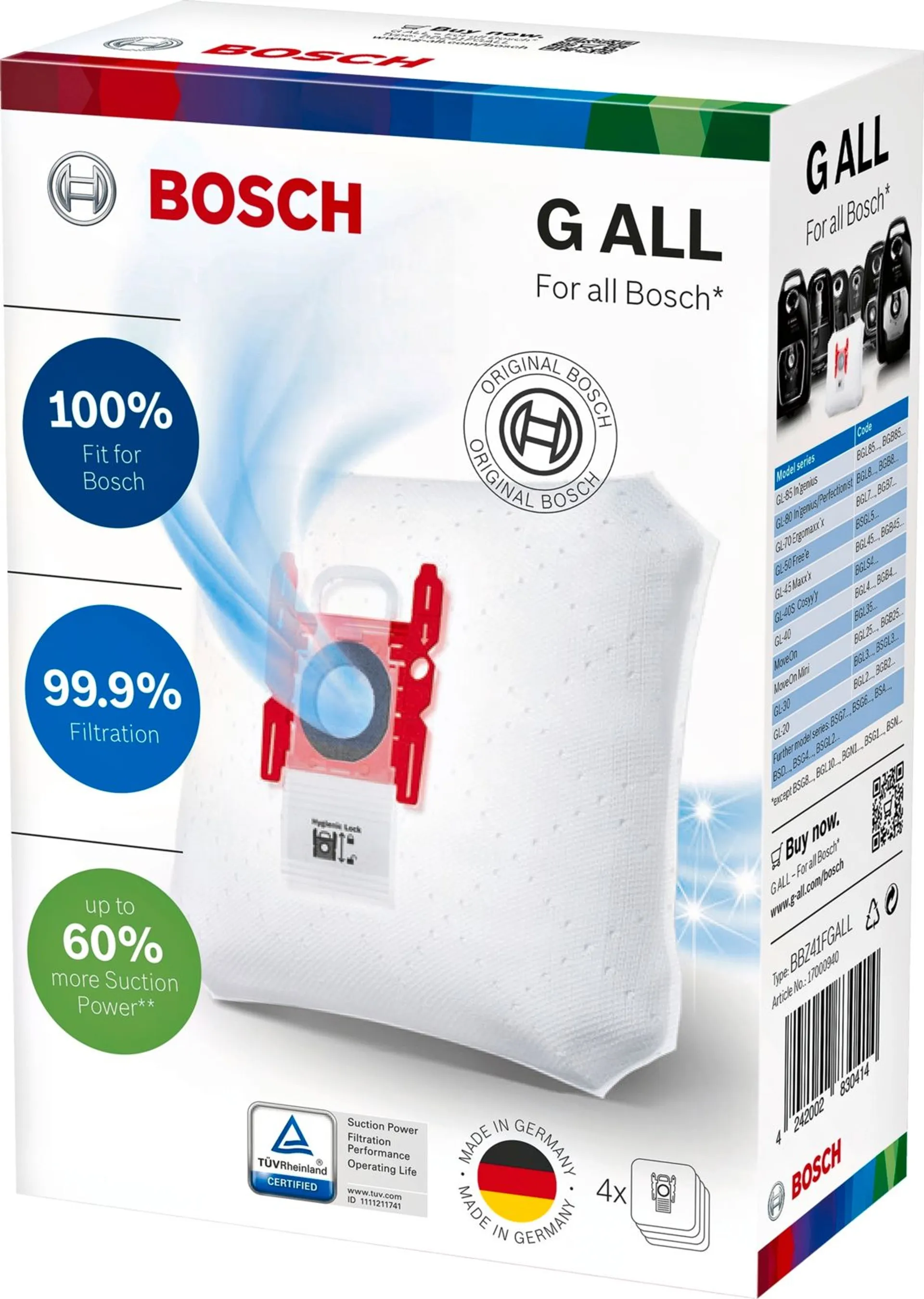 Bosch pölypussi BBZ41FGALL - 1