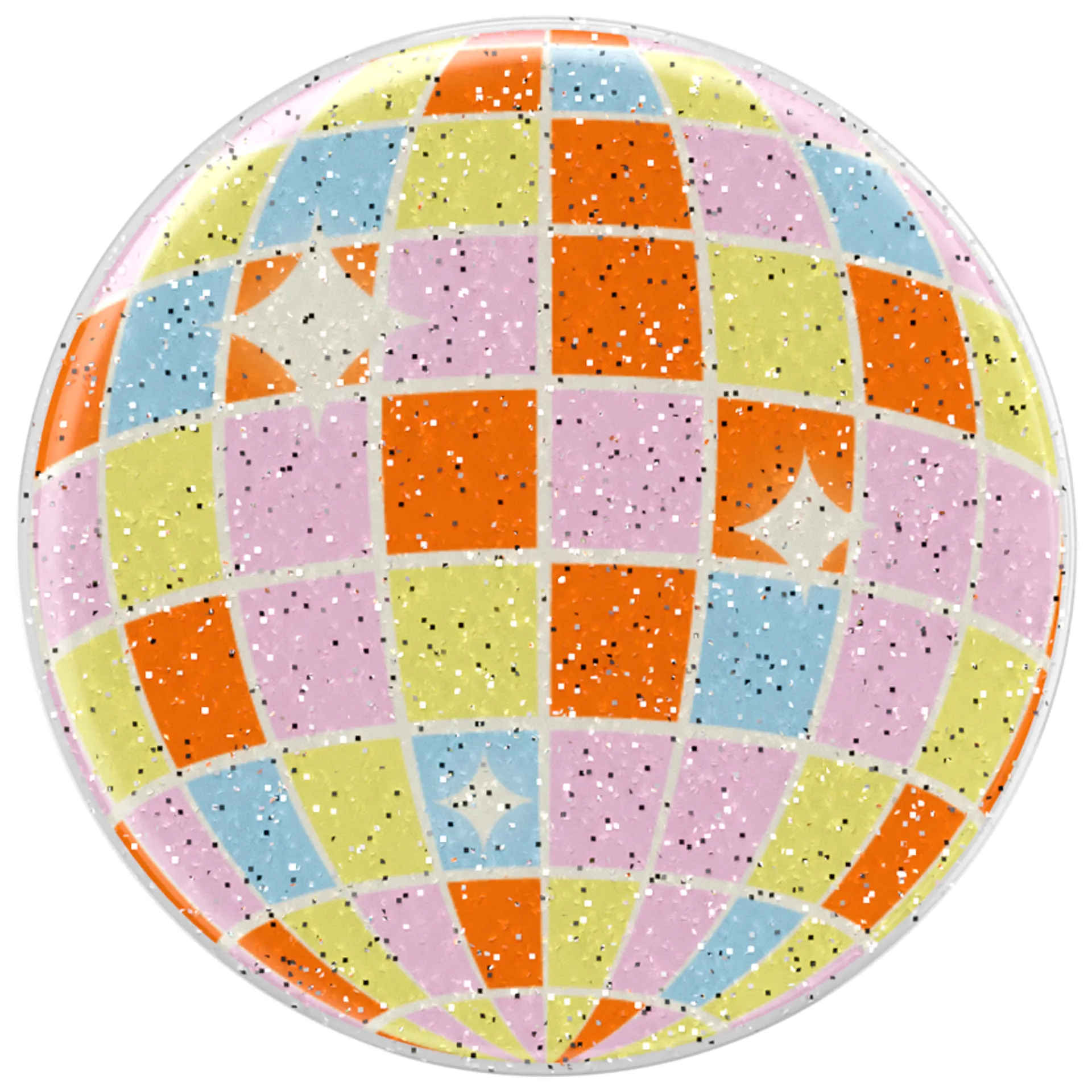 Popsockets puhelinpidike PopGrip Glitter Retro Disco - 1