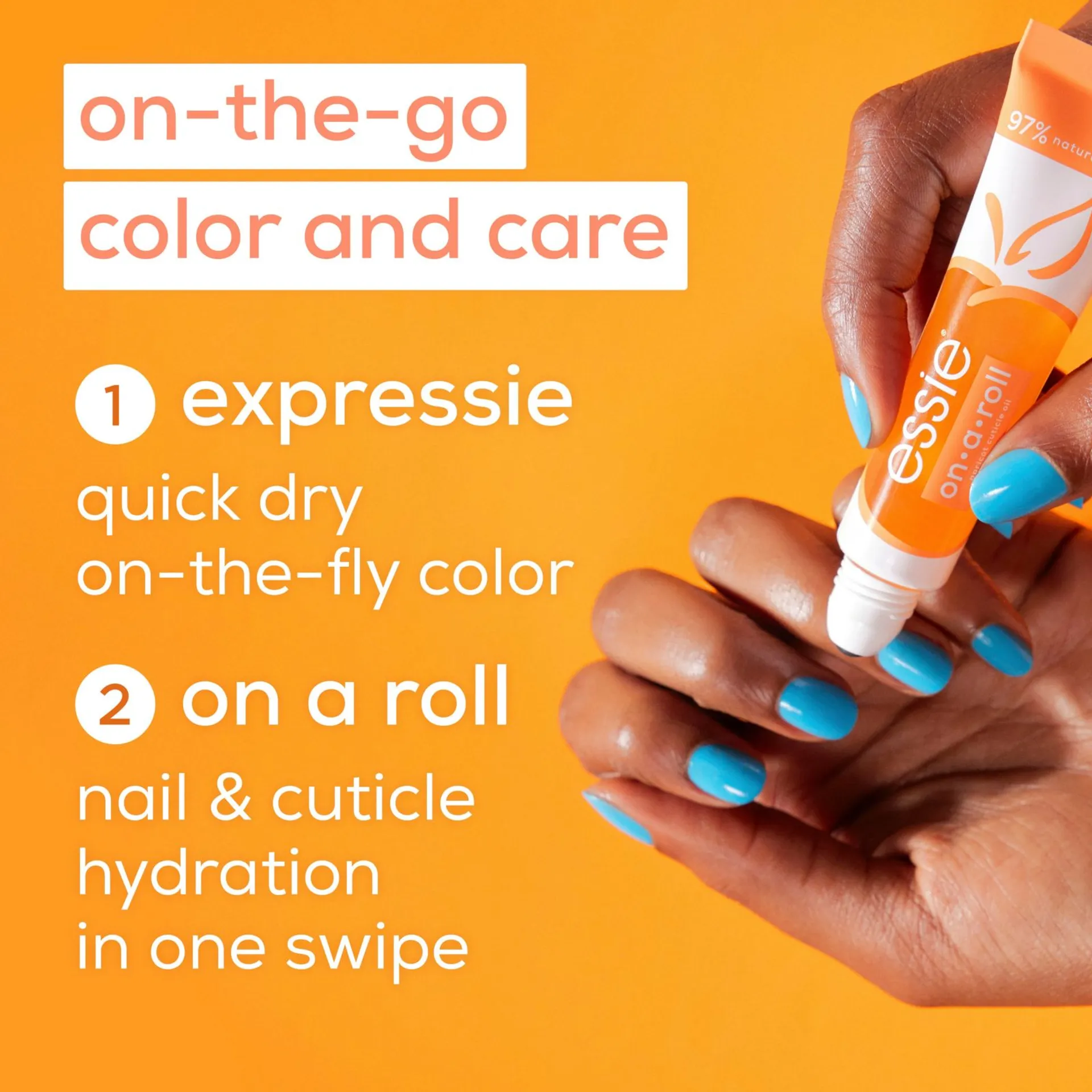 essie on-a-roll apricot nail and cuticle oil kynsinauhaöljy 13,5ml - 8