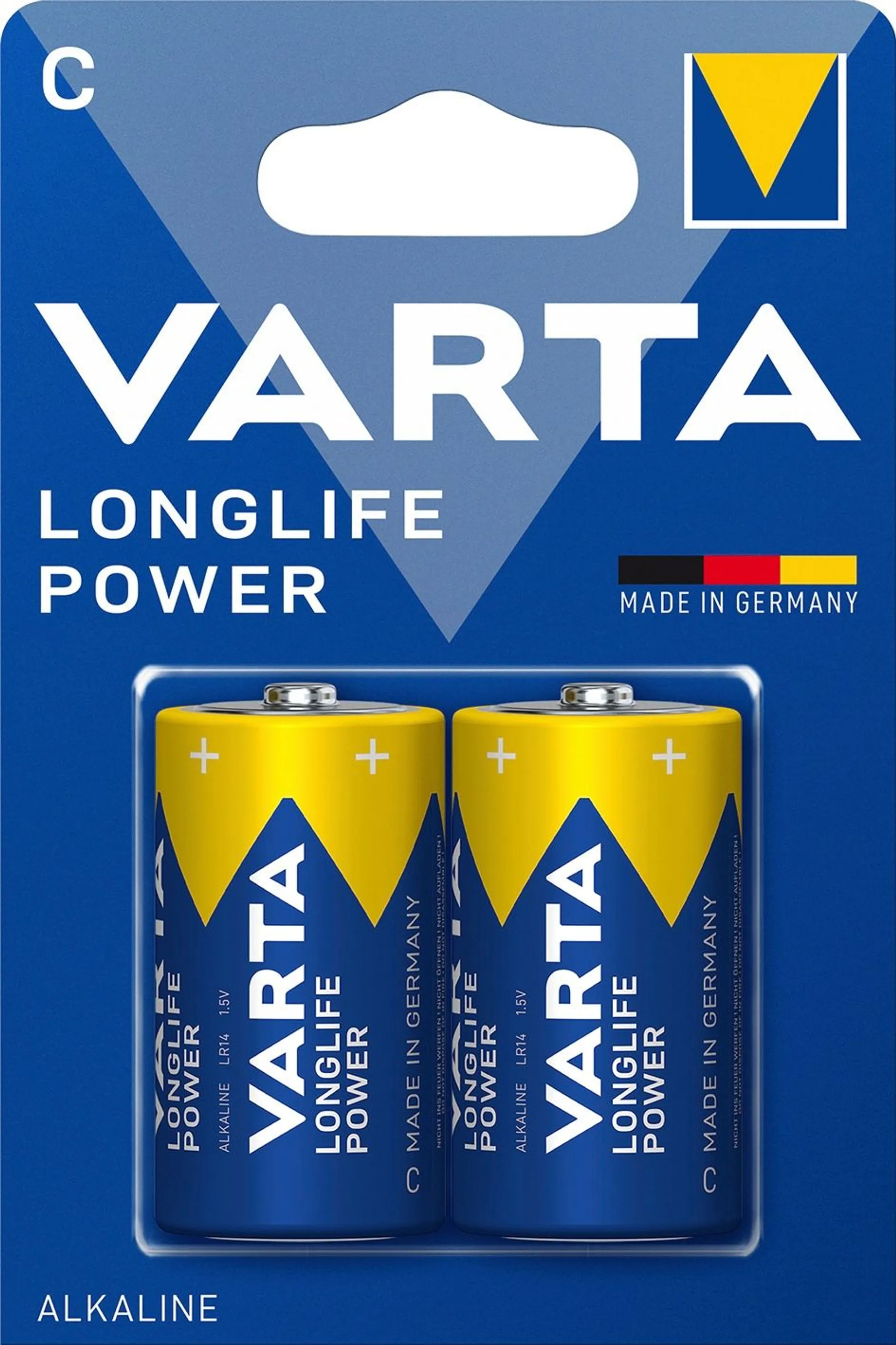 Varta Longlife Power 2xC LR14 alkaliparisto - 1