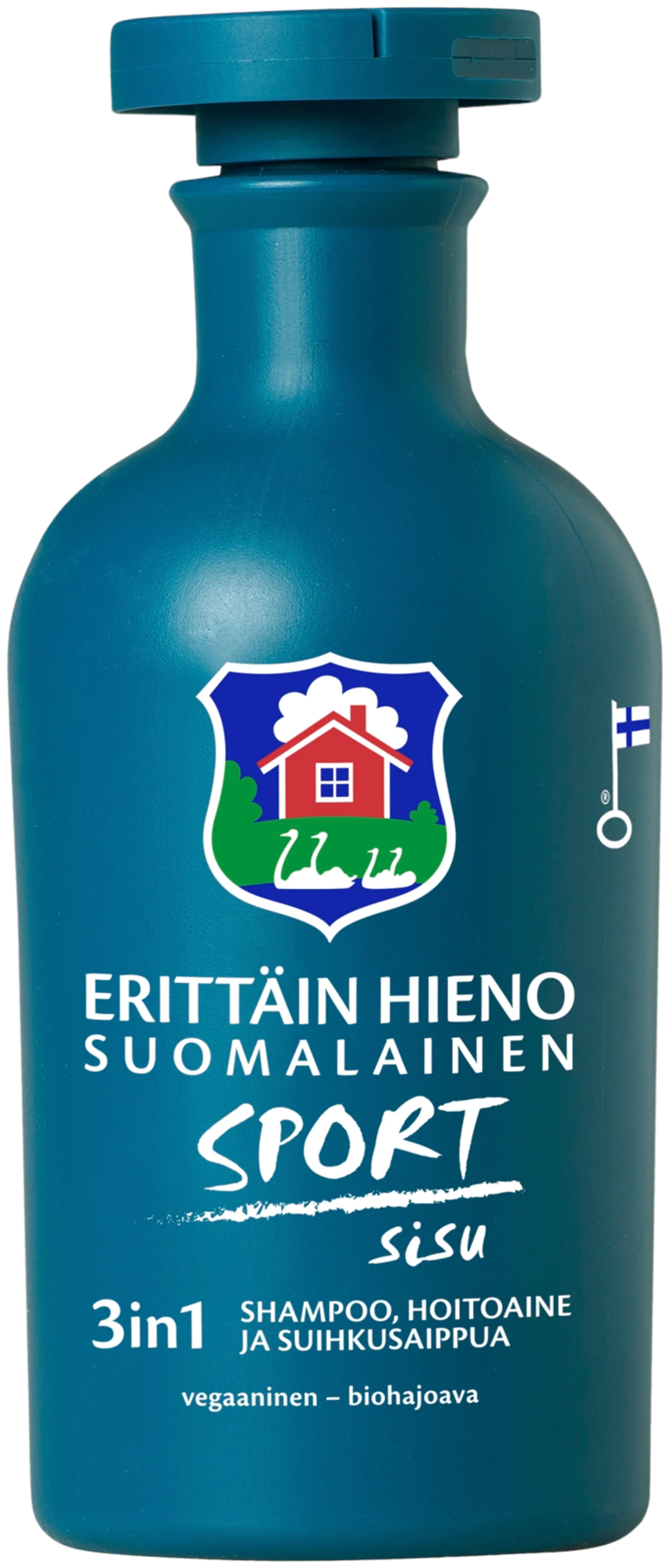 Erittäin Hieno Suomalainen Sport Sisu 3in1 shampoo, hoitoaine, suihkusaippua 300ml