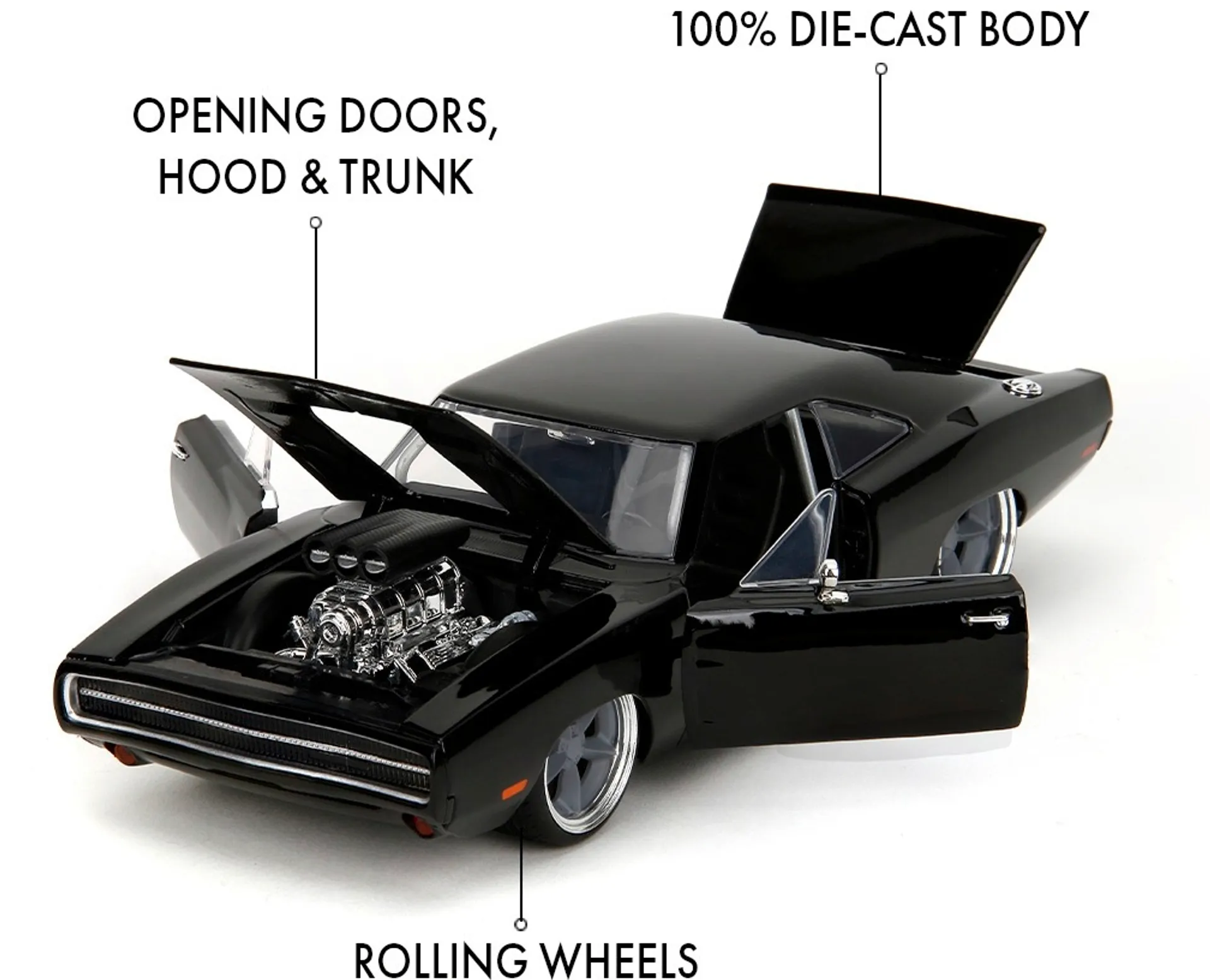 Jada Fast & Furious 1970 Dodge (F10), 20 cm, 1:24, die-cast - 3