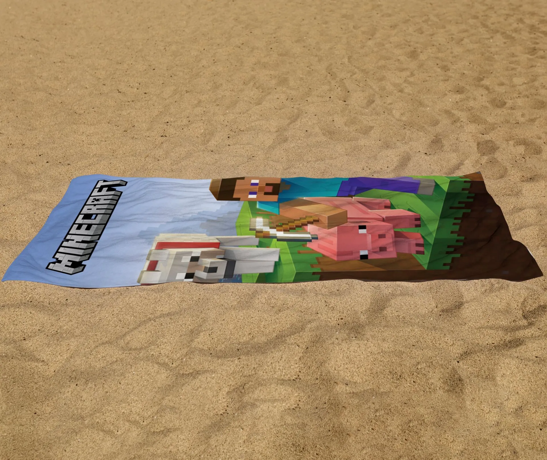 Lasten kylpypyyhe Minecraft 70x140 cm - 4