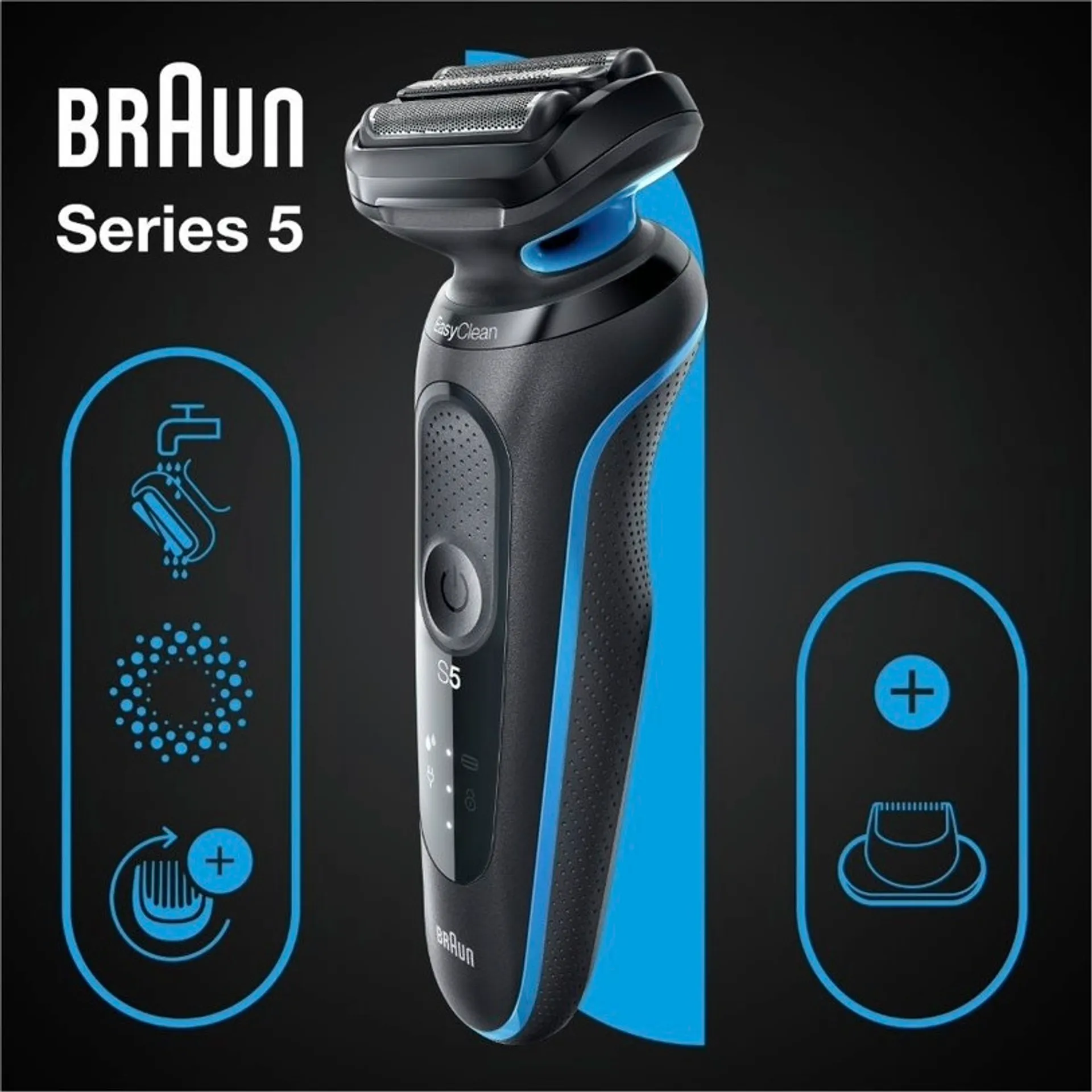 Braun 51B1200S wet&ddry series-5 partakone - 3