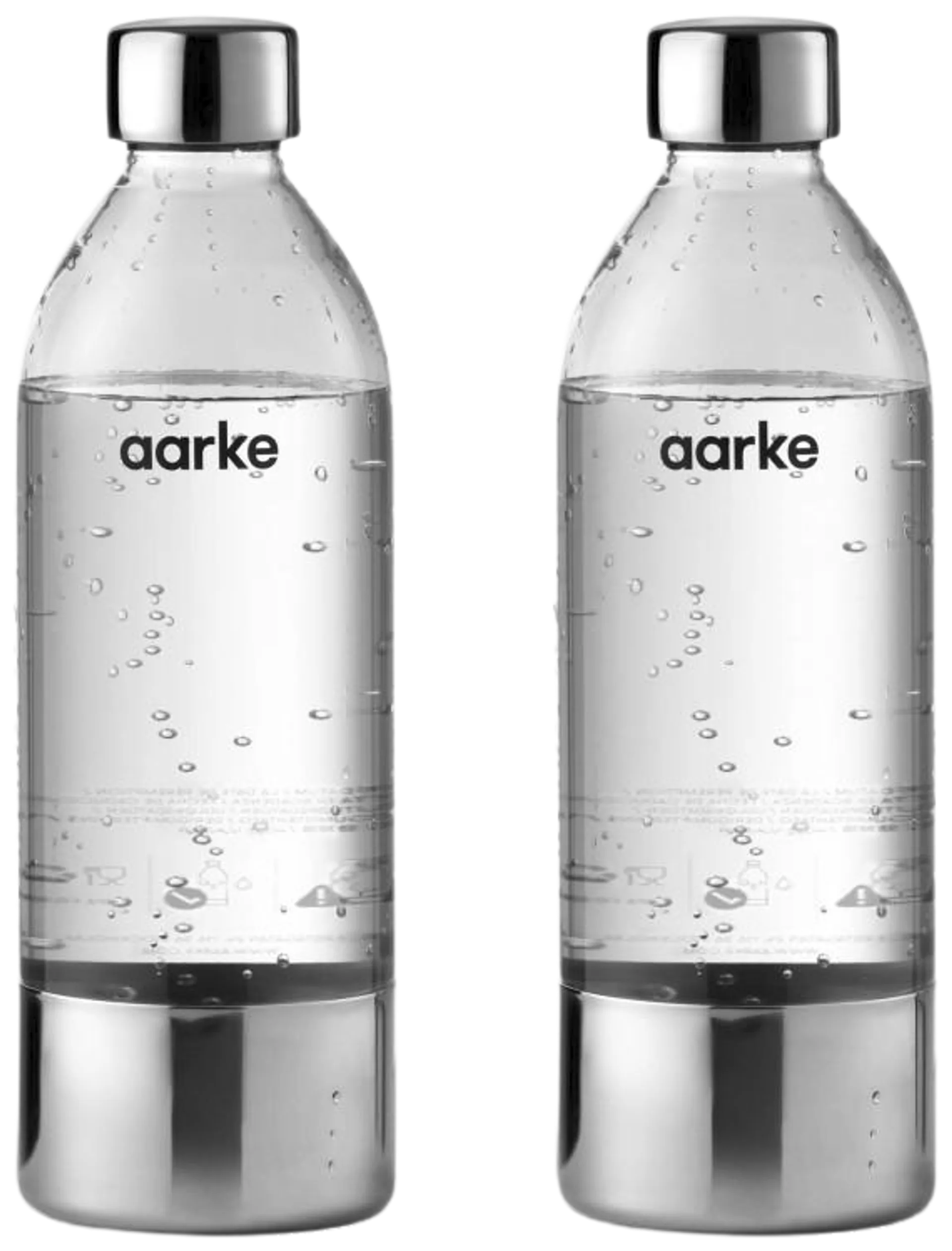 Aarke 2 pack PET vesipullo for Carbonator 3, 800ml, teräs - 1