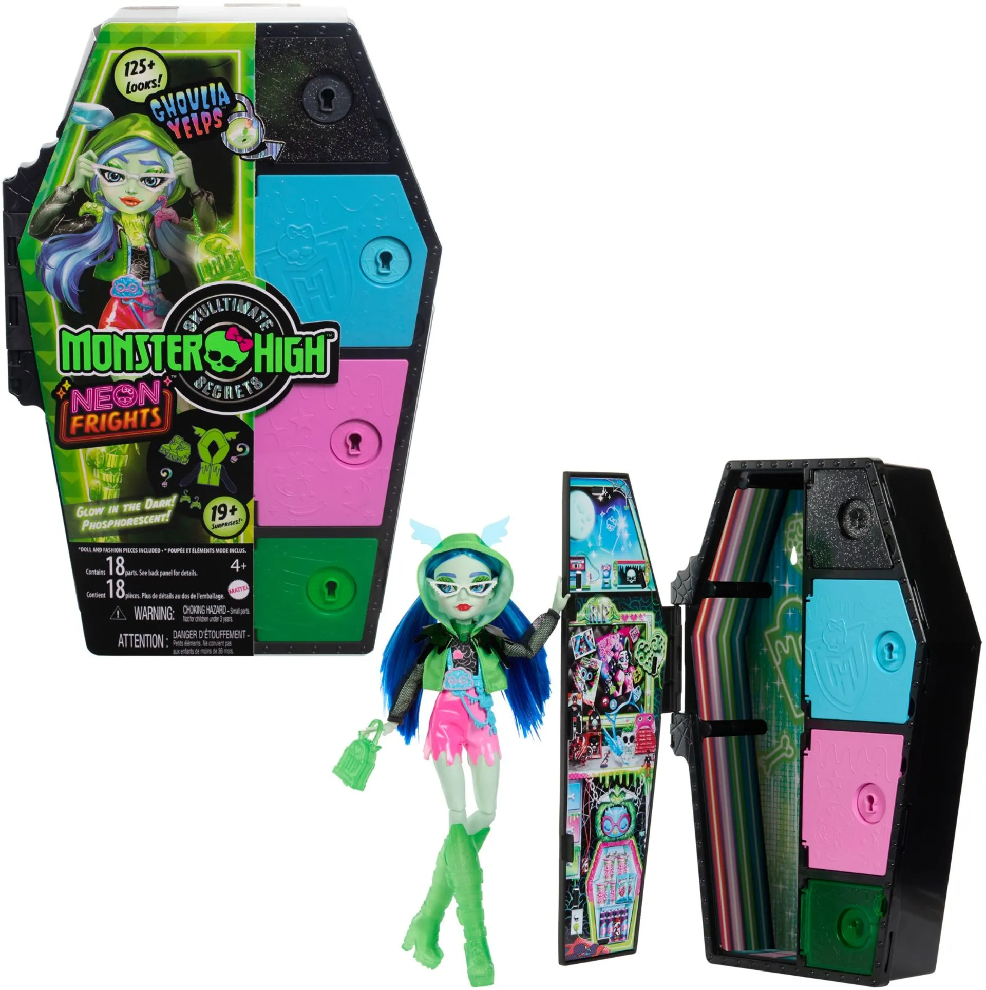 Monster High Skulltimate Secrets Ghoulia -muotinukke - 1