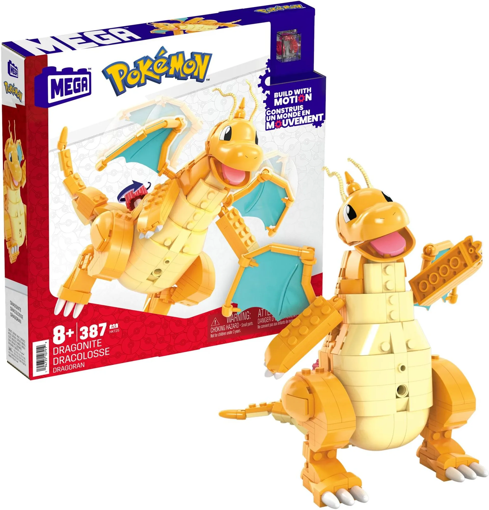 Mega Pokemon Atom Block Dragonite - 1