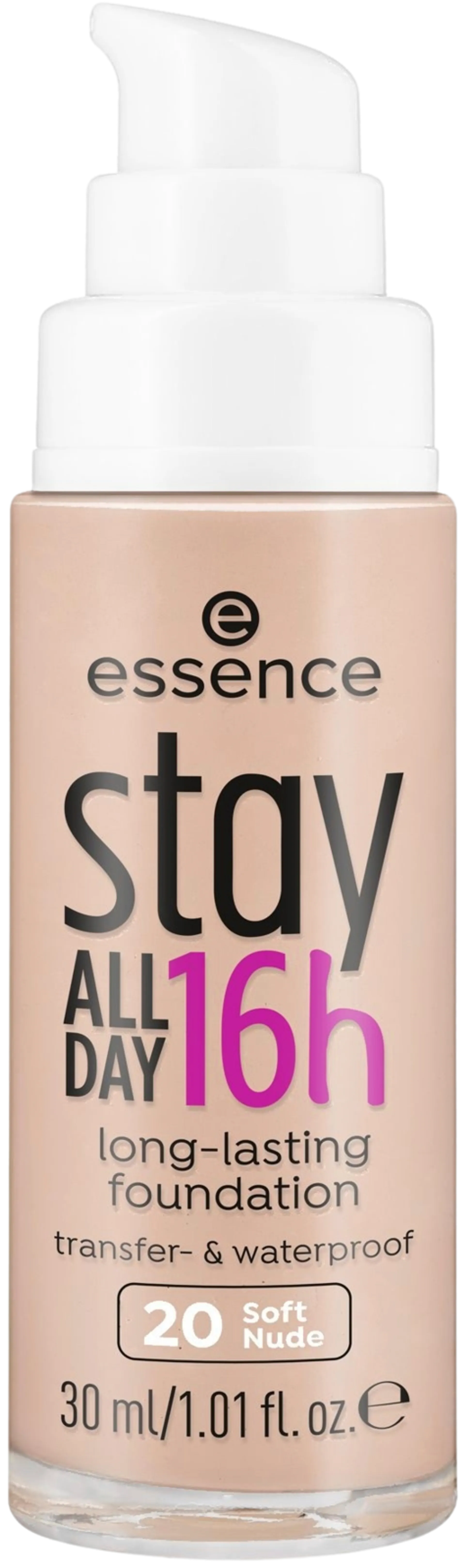 essence stay ALL DAY 16h long-lasting meikkivoide 30 ml - Soft Nude - 1