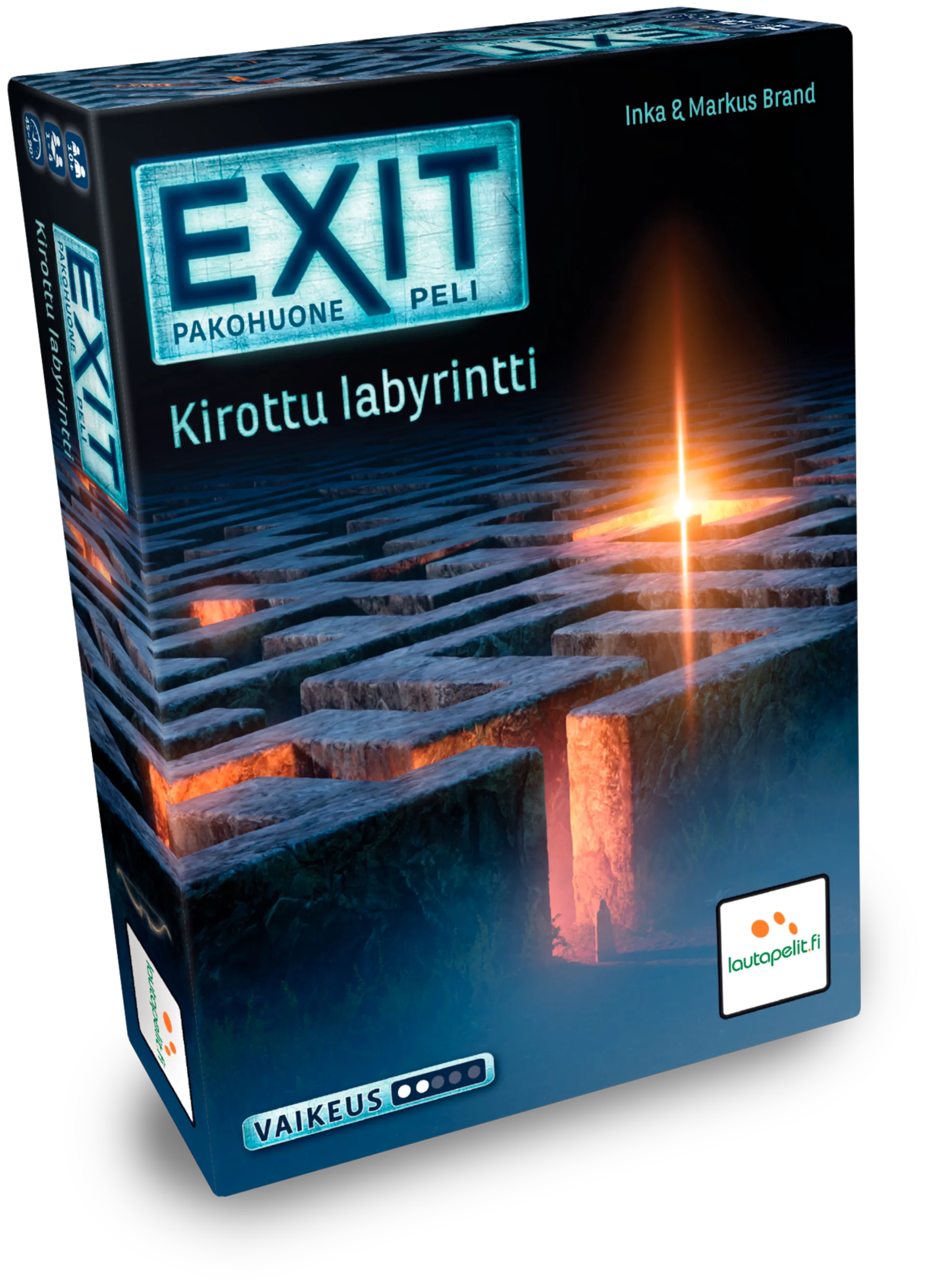 Lautapelit.fi pakohuonepeli EXIT Kirottu labyrintti