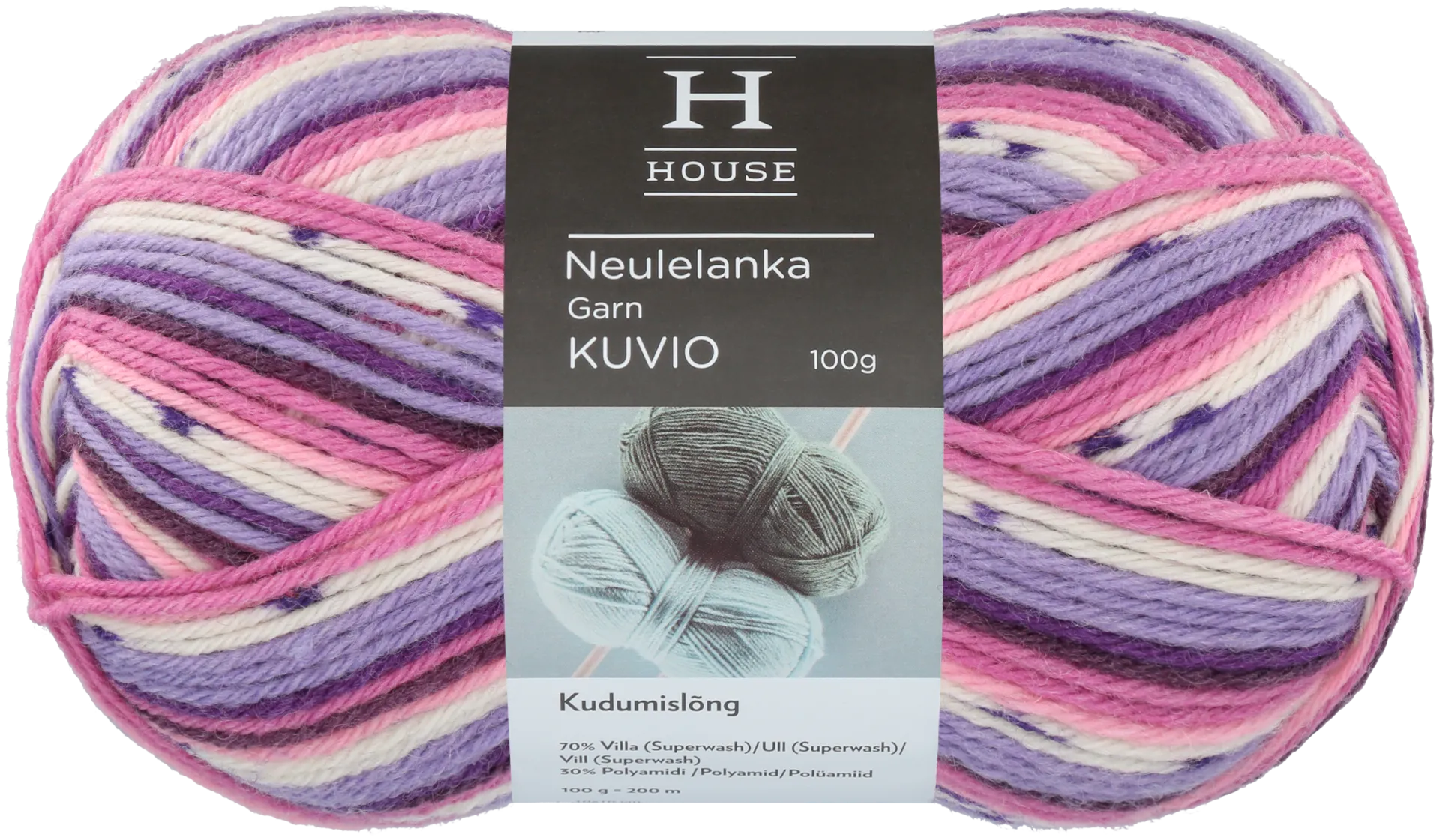 House lanka villasekoite Kuvio 100 g Lilac/pink/white 82456 - 1