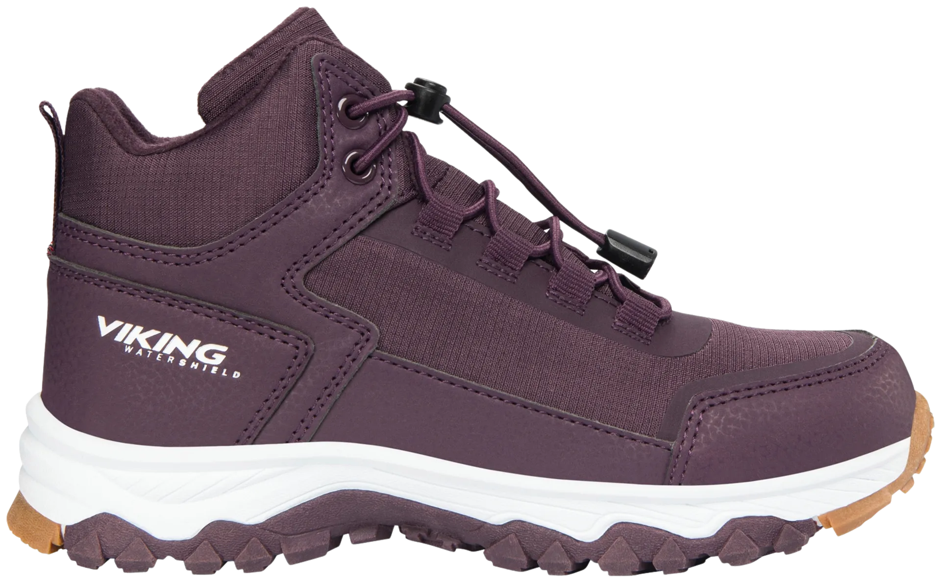 Viking lasten WP jalkineet 3-54650 Akkarvik Mid Warm - Plum - 1