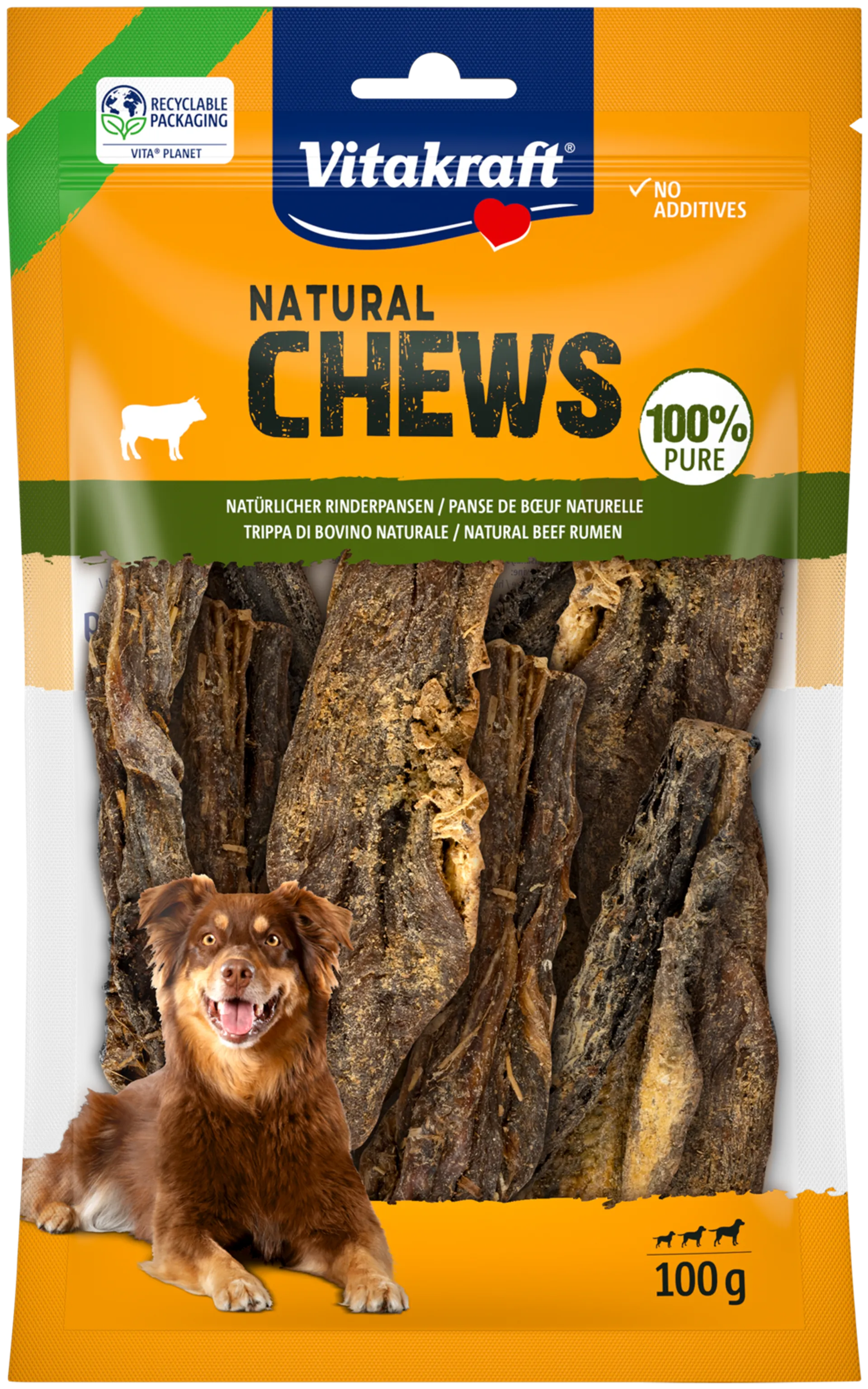 Vitakraft Natural CHEWS Naudan maha 100g