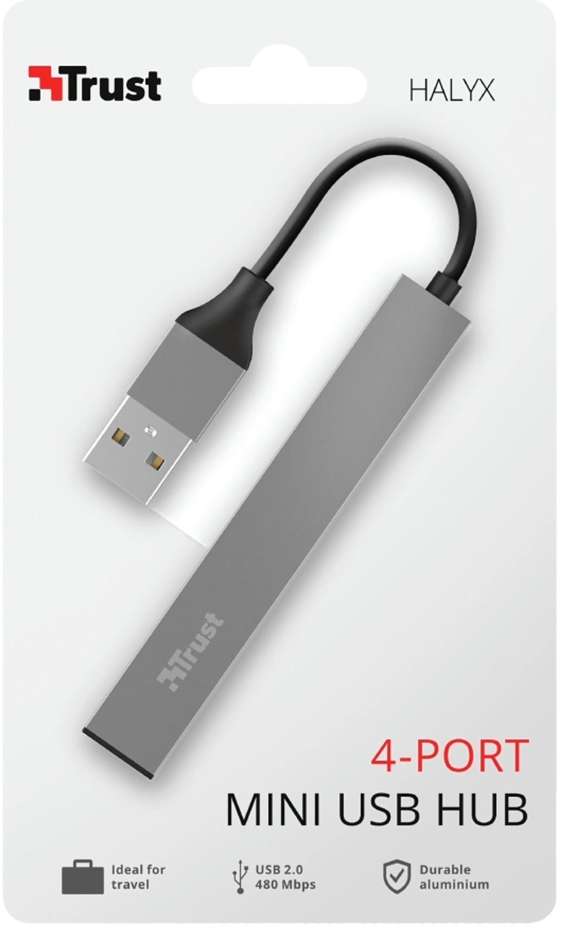 TRUST HALYX 4-PORTTINEN USB HUB - 3