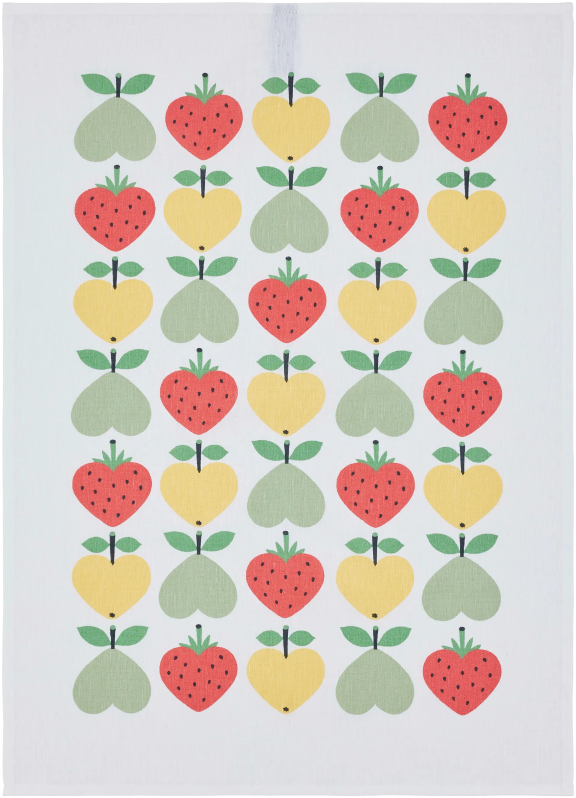 Finlayson keittiöpyyhe Sydänhedelmät 2 kpl 50x70 cm, valko-vihreä-keltainen - 4