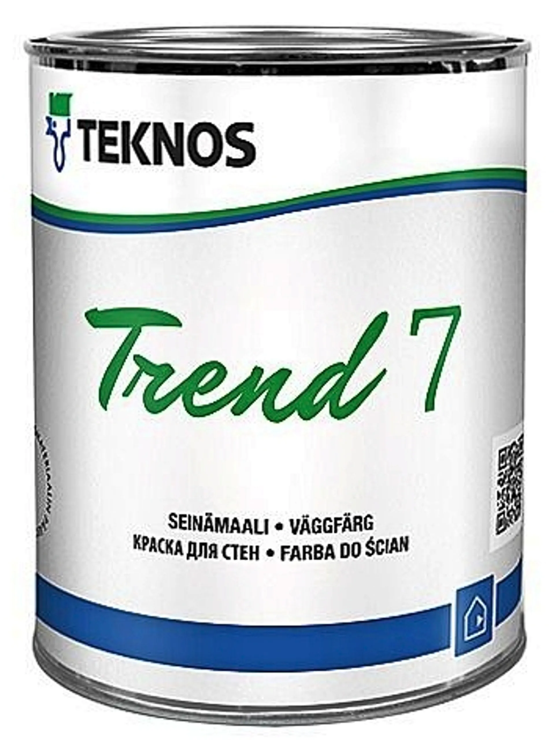 Teknos seinämaali Trend 7 0,9 l PM3 sävytettävä himmeä