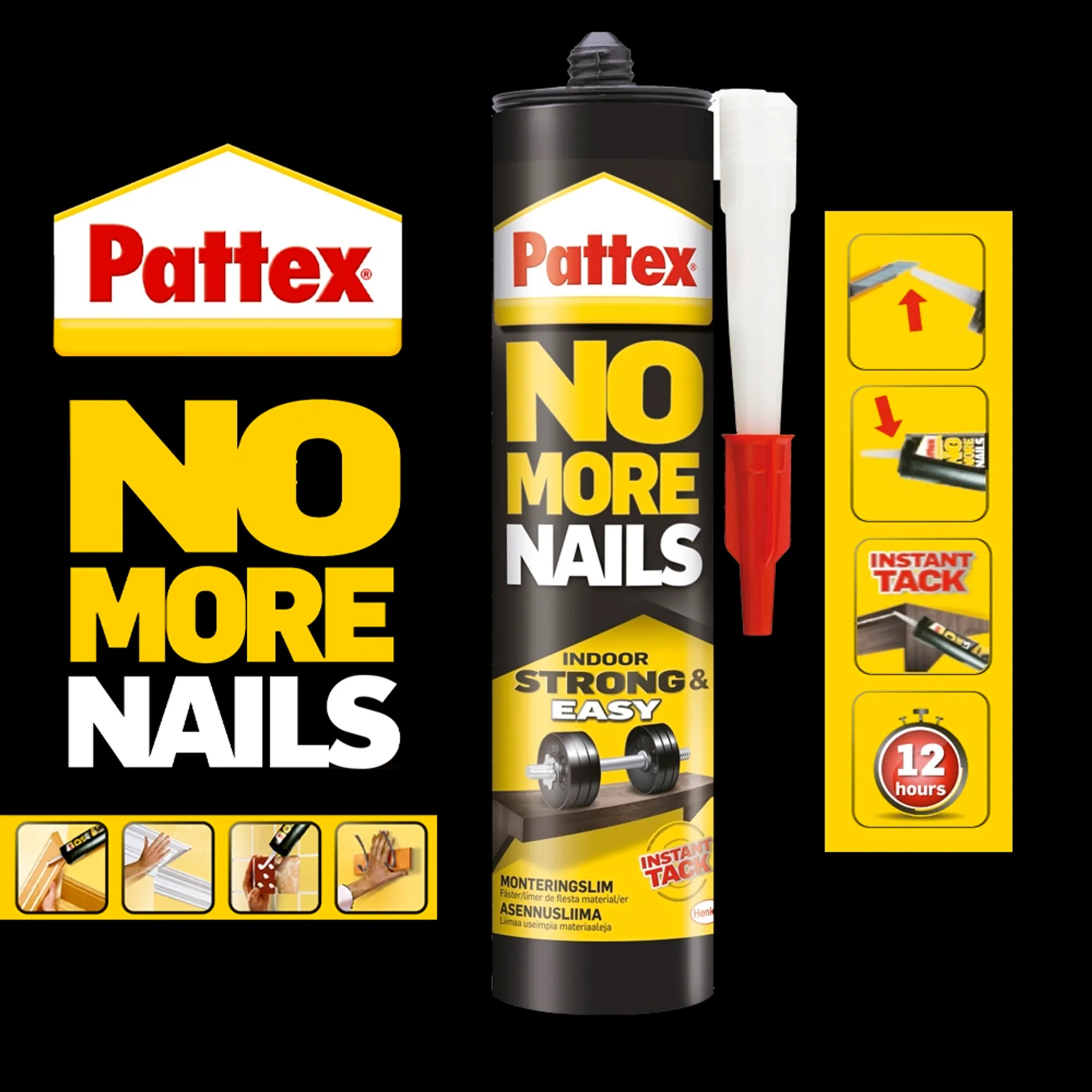 Pattex asennusliima 300ml No More Nails - 6