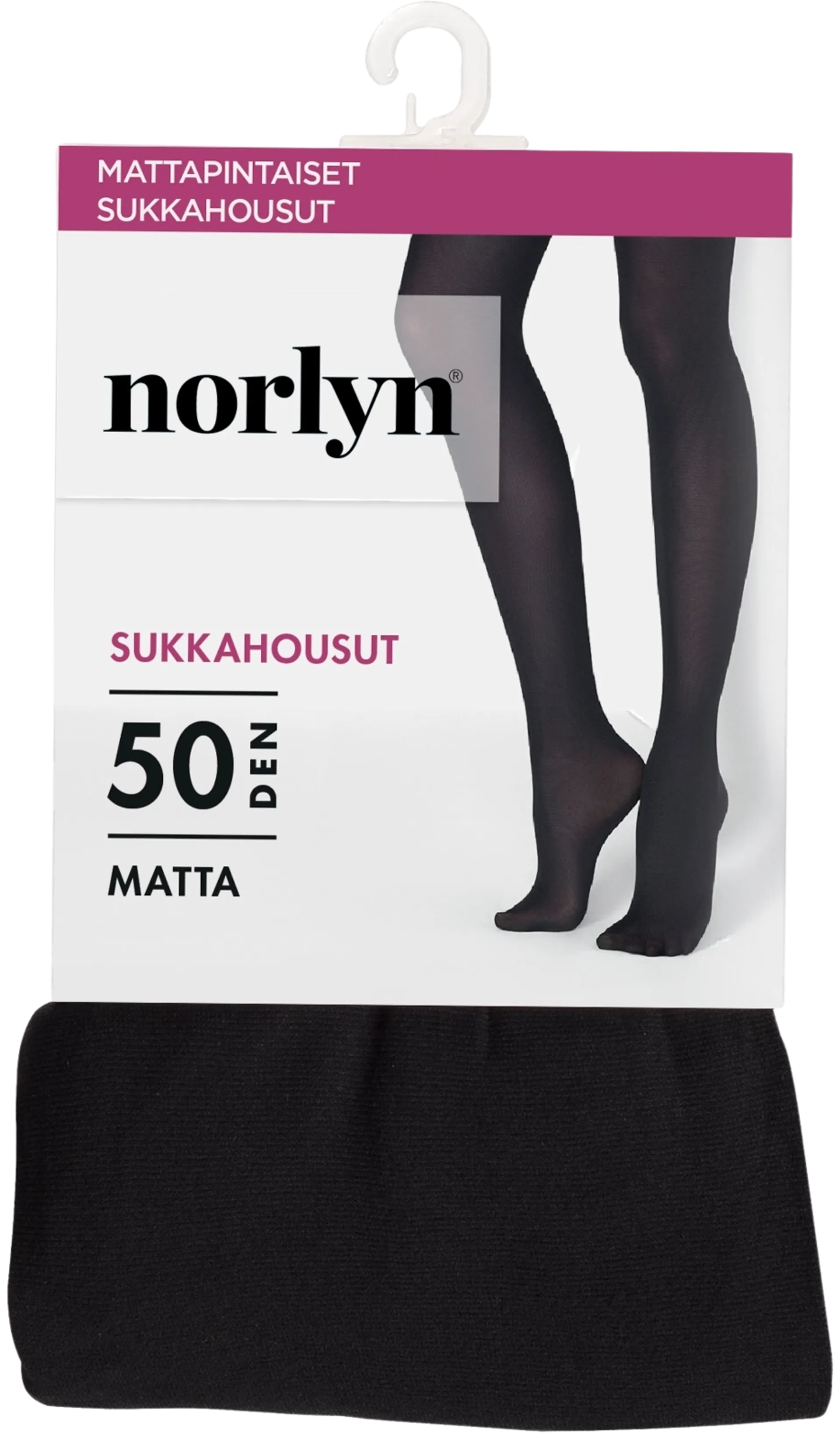 Norlyn Tights sukkahousut 50 den - BLACK - 1