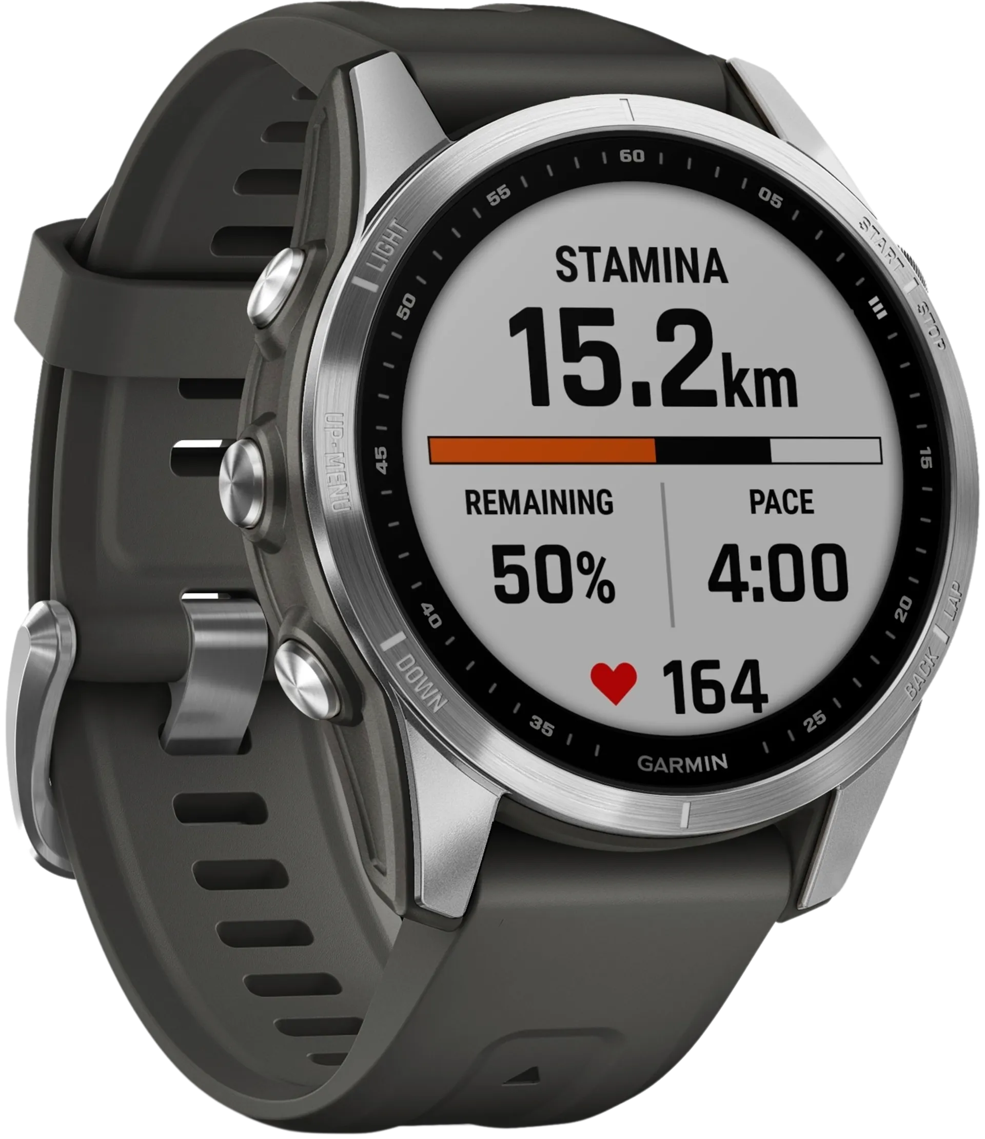 Garmin Fenix 7S hopea/harmaa multisport GPS kello - 6