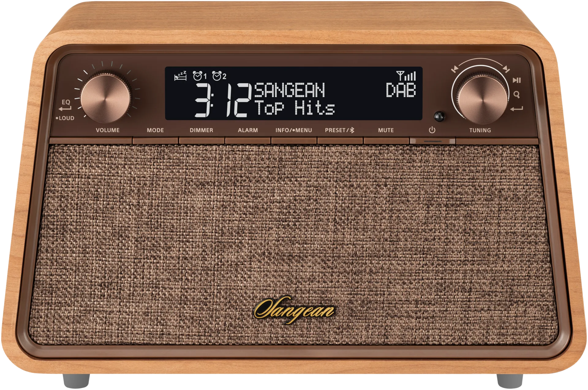 Sangean pöytäradio Bluetooth yhteydellä WR-201D, kirsikka - 2