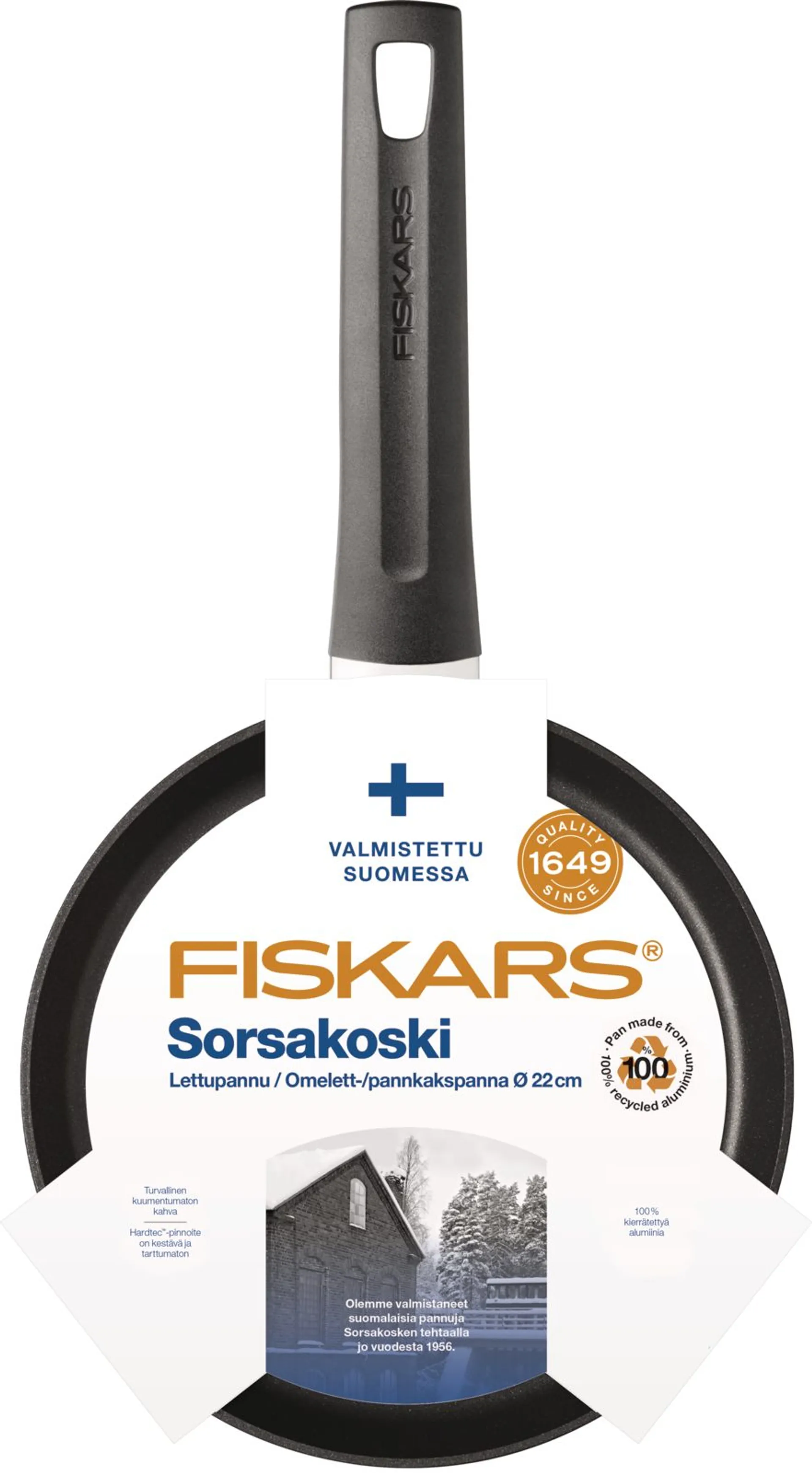Fiskars Sorsakoski lettupannu 22cm - 2