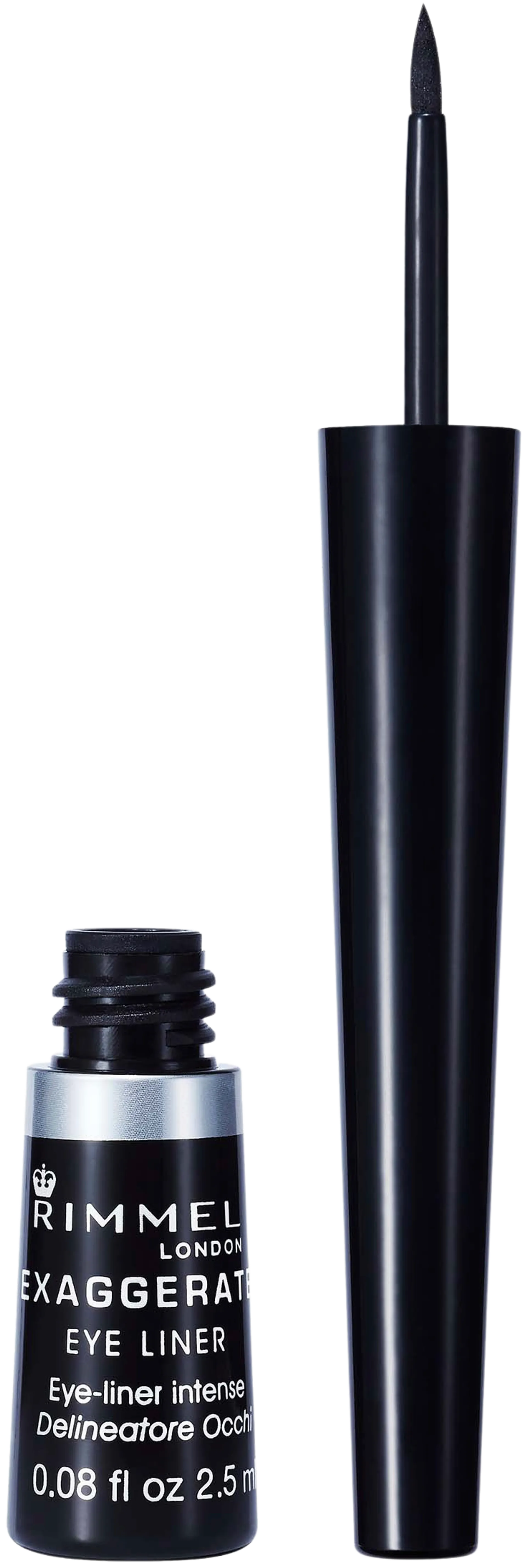 Rimmel 2,5ml Scandaleyes Liquid Eyeliner 001 Black nestemäinen silmänrajausväri - 2