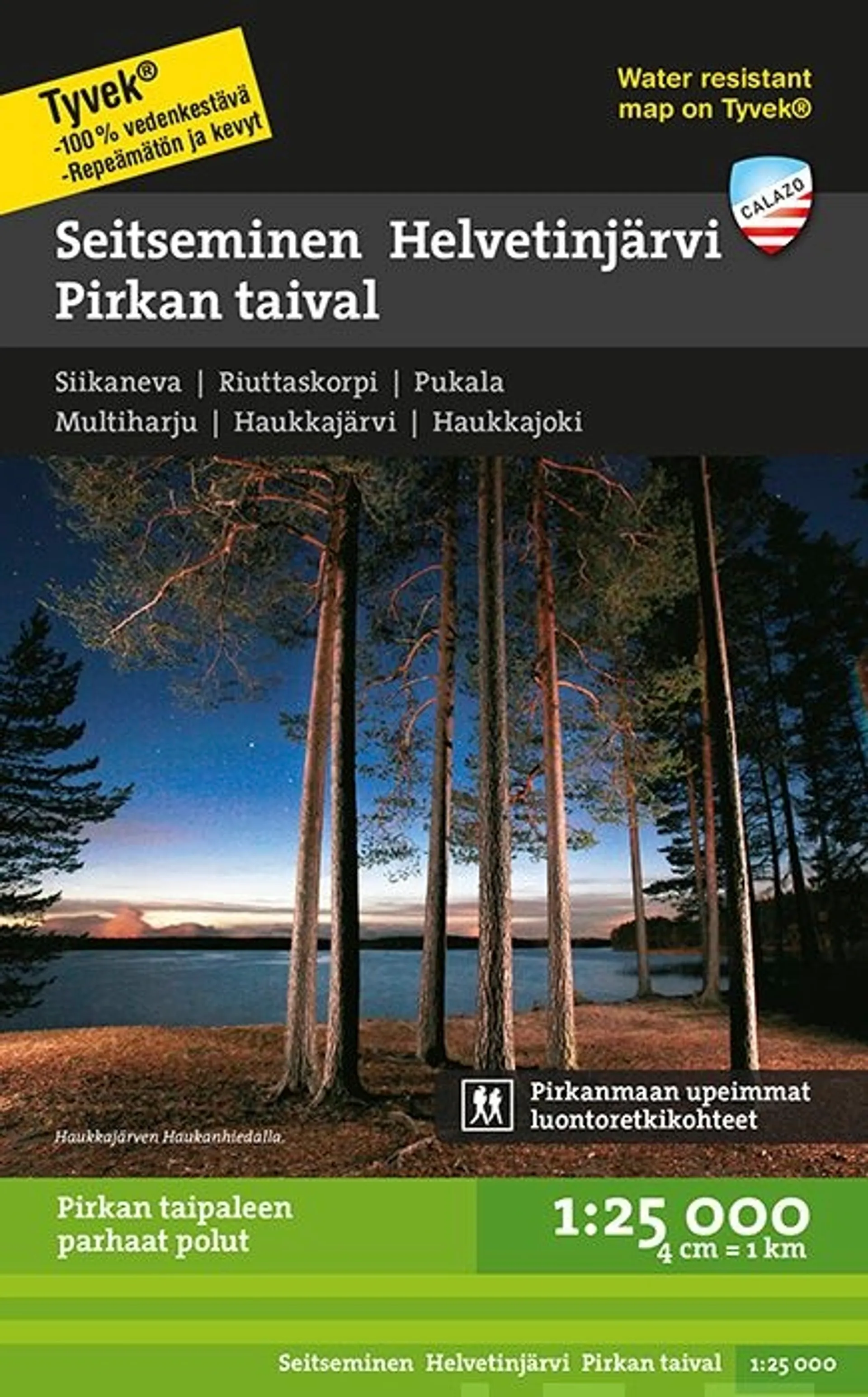 Seitseminen Helvetinjärvi Pirkan taival -retkeilykartta