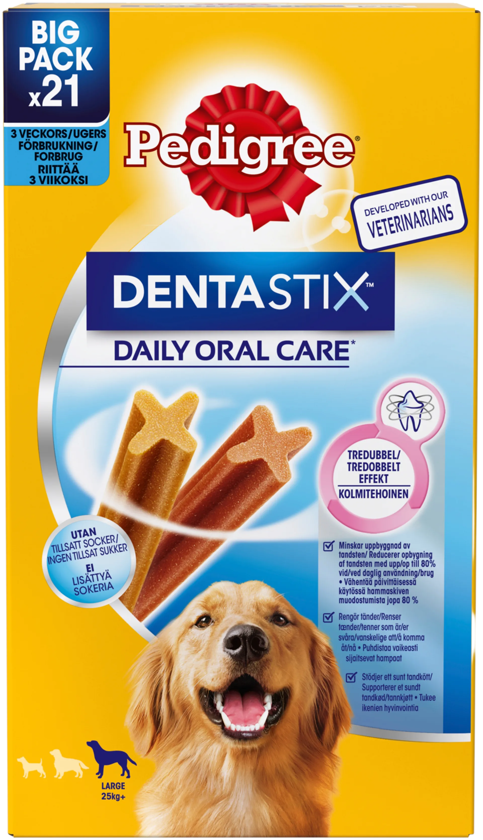 Pedigree Dentastix Large Monipakkaus 3x270g