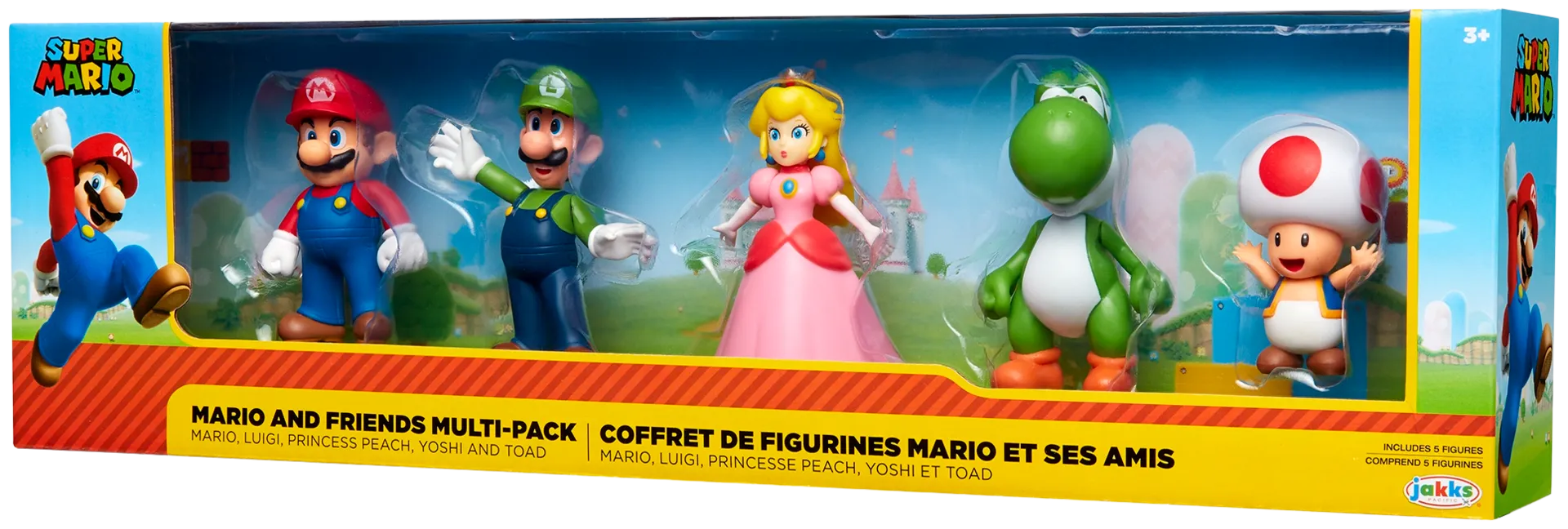 Nintendo hahmot 2.5" Mario & Friends 5-pack - 6