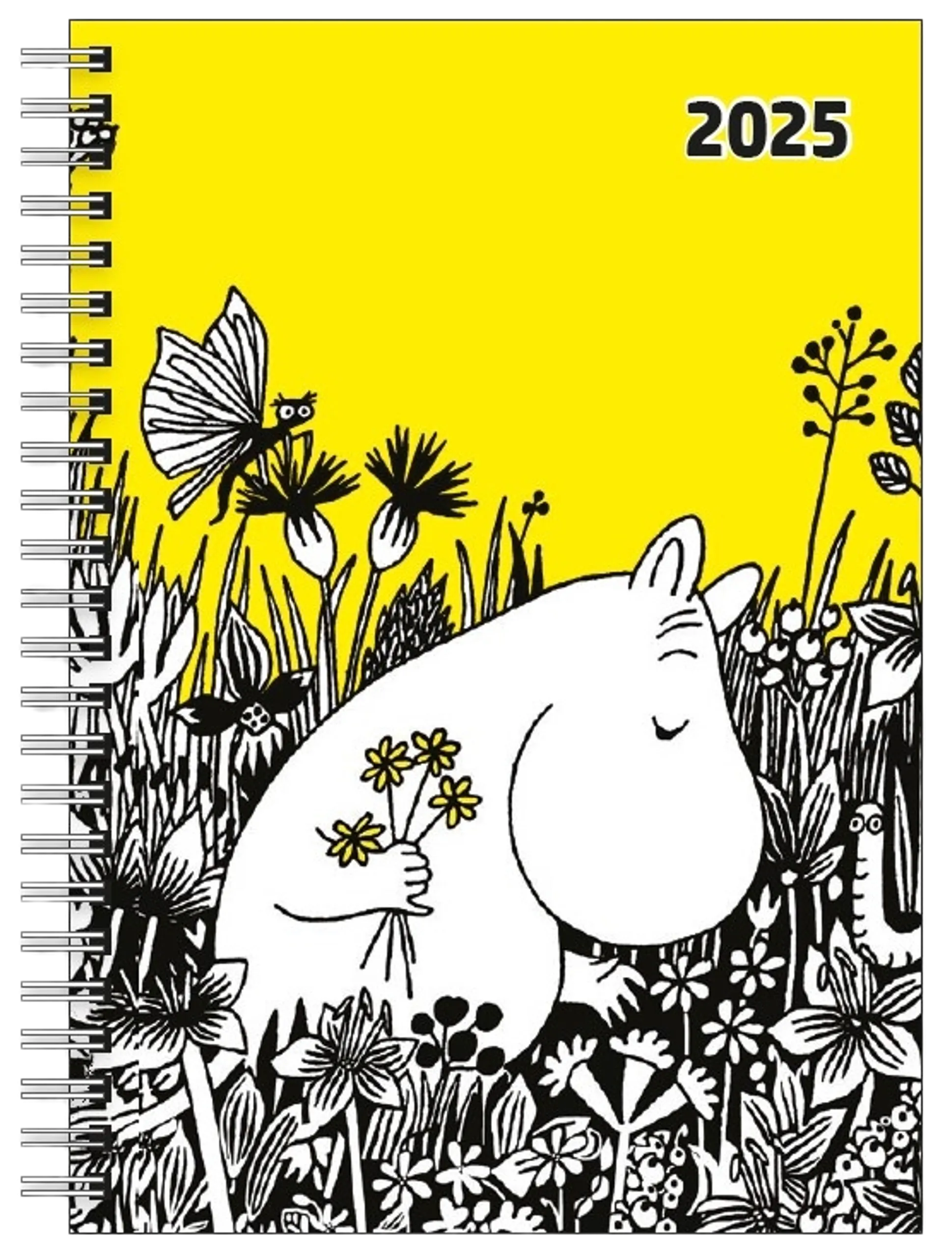 Moomin Vuosikalenteri A5 2025 Kukkaketo - 4