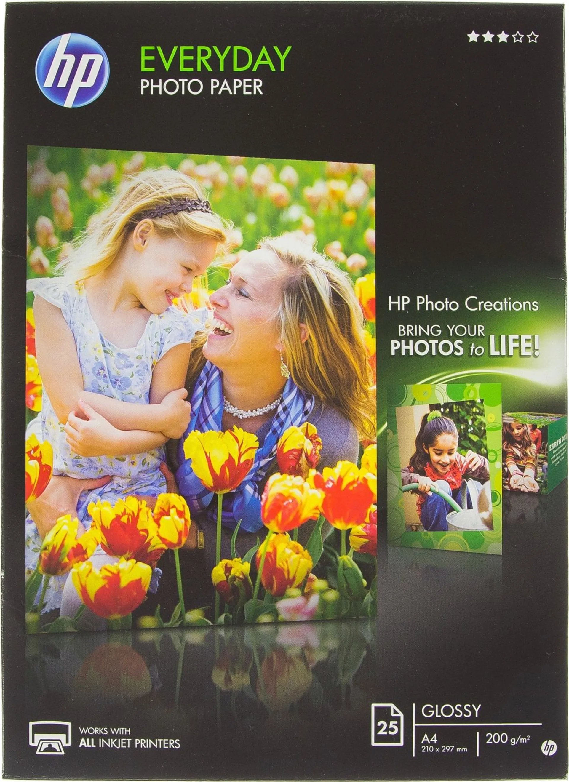 HP Carta fotografica Everyday, lucida, 200 g/m2, A4 (210 x 297 mm