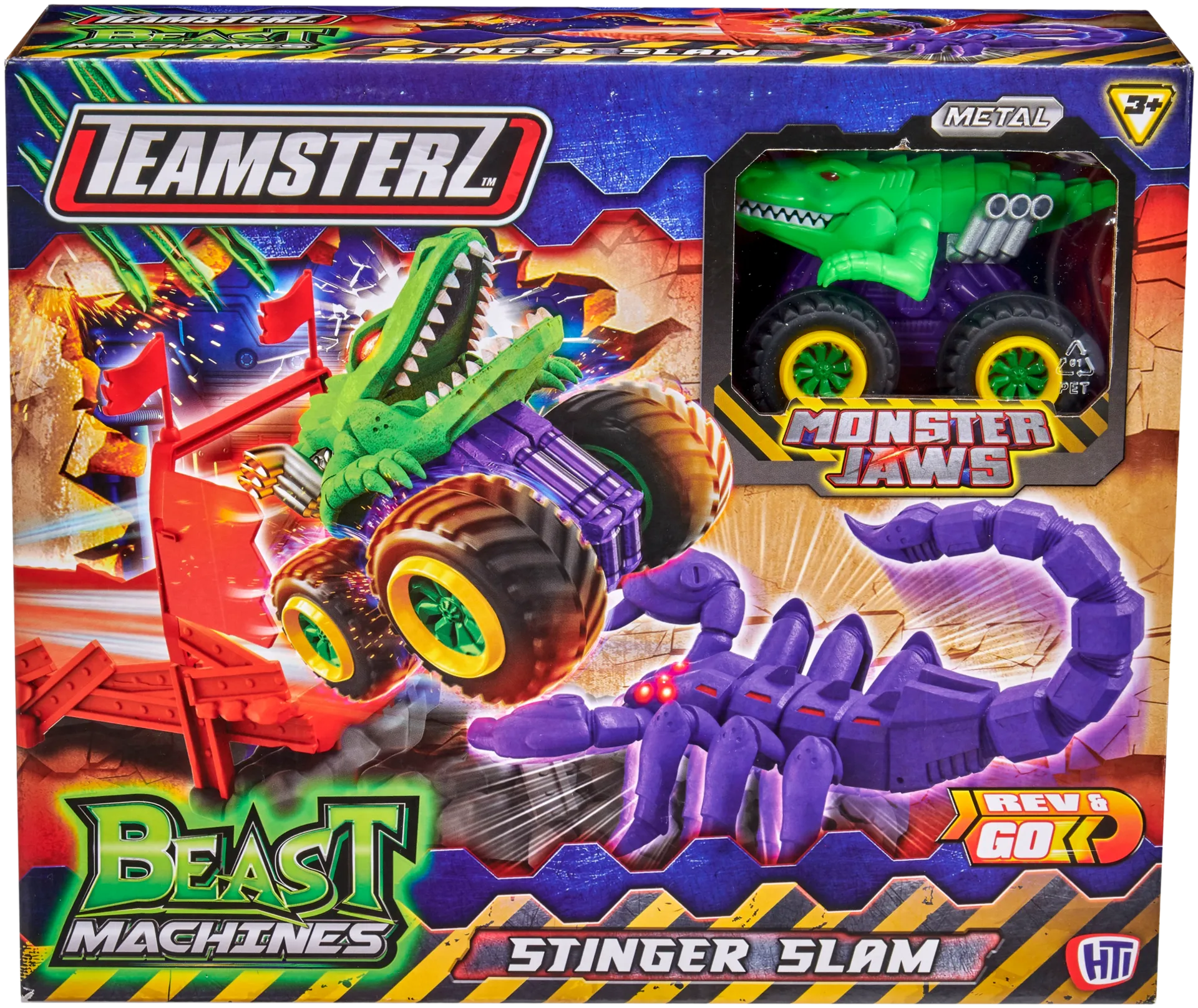 Teamsterz Beast Machines Stinger Slam ja 1 Monster Jaws ajoneuvo - 3