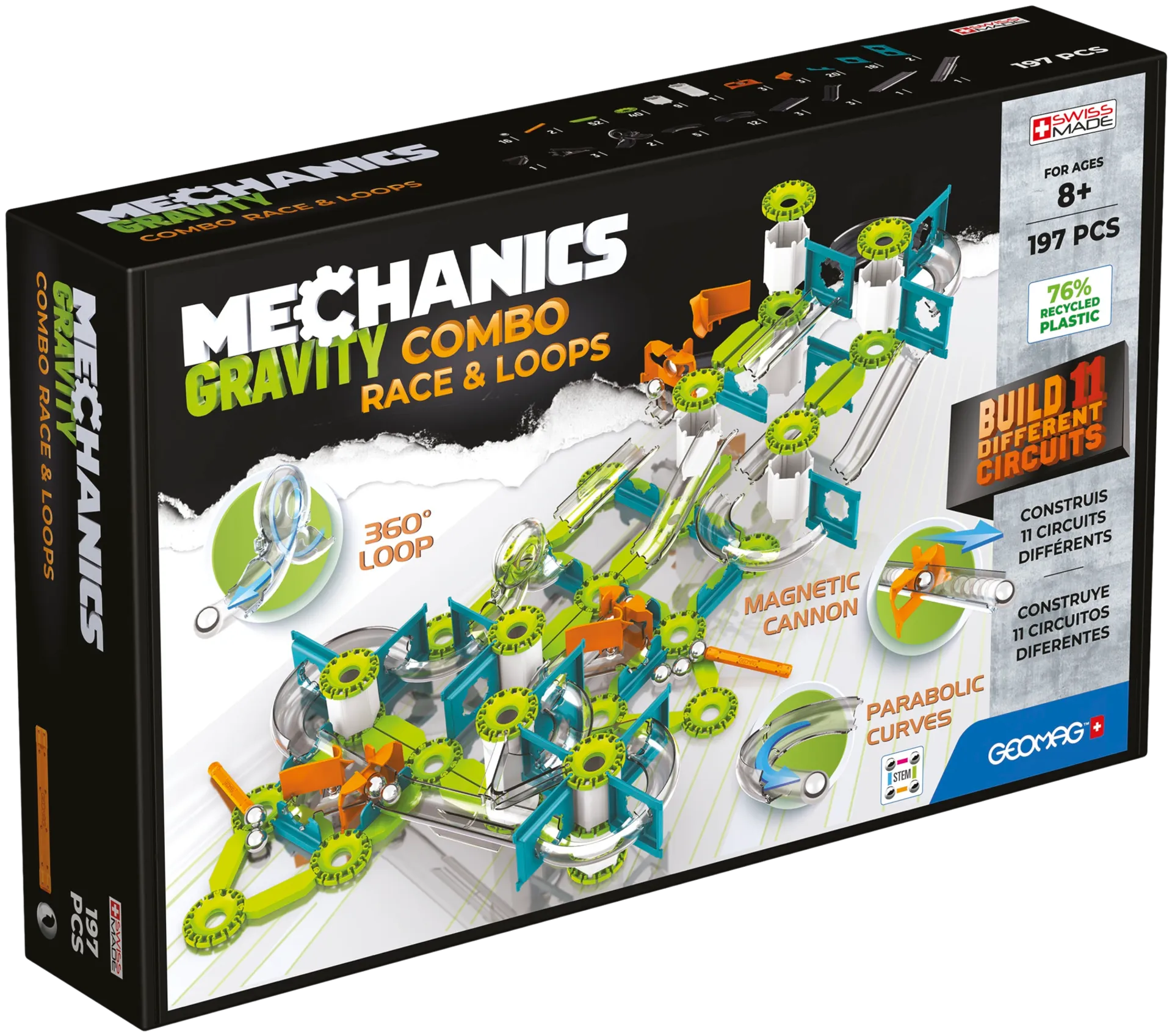 Geomag Mechanics Gravity magneettinen rakennussarja tuplapakkaus 197 osaa - 1