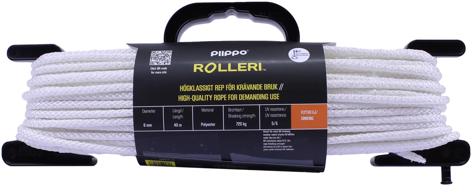 Piippo Rolleri vaativaan käyttöön 6mm x 40m - 2