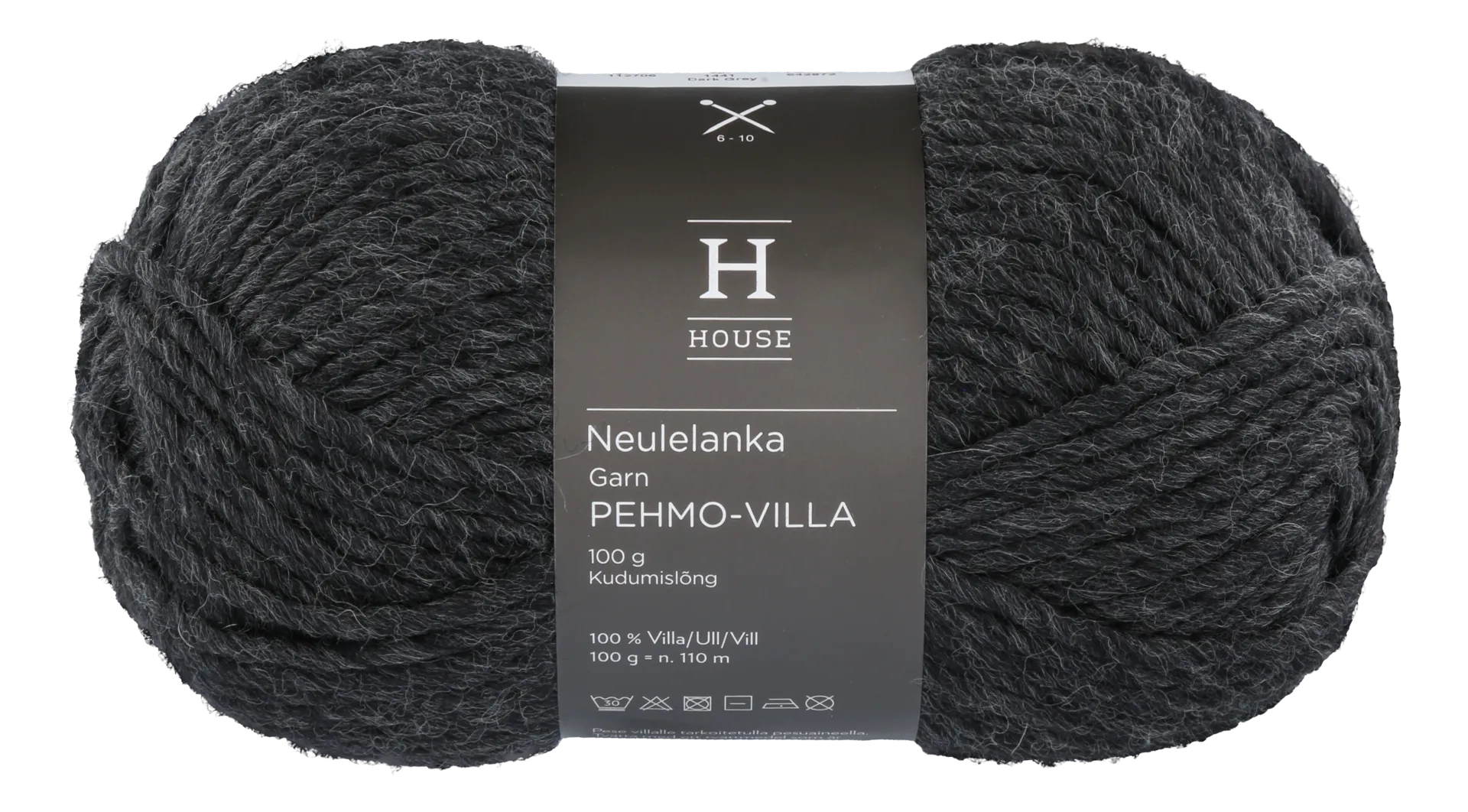 House neulelanka Pehmovilla 112706 100 g Dark Grey 1441