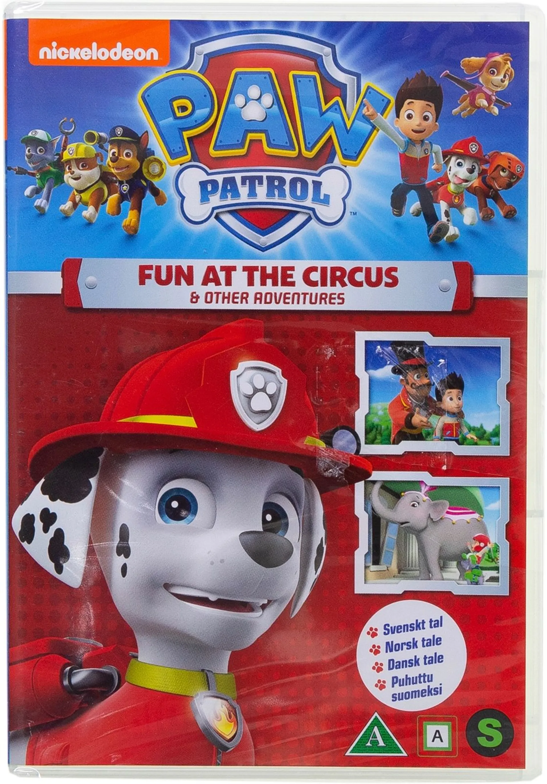 Paw Patrol kausi 1 osa 4 - Ilonpitoa sirkuksessa DVD