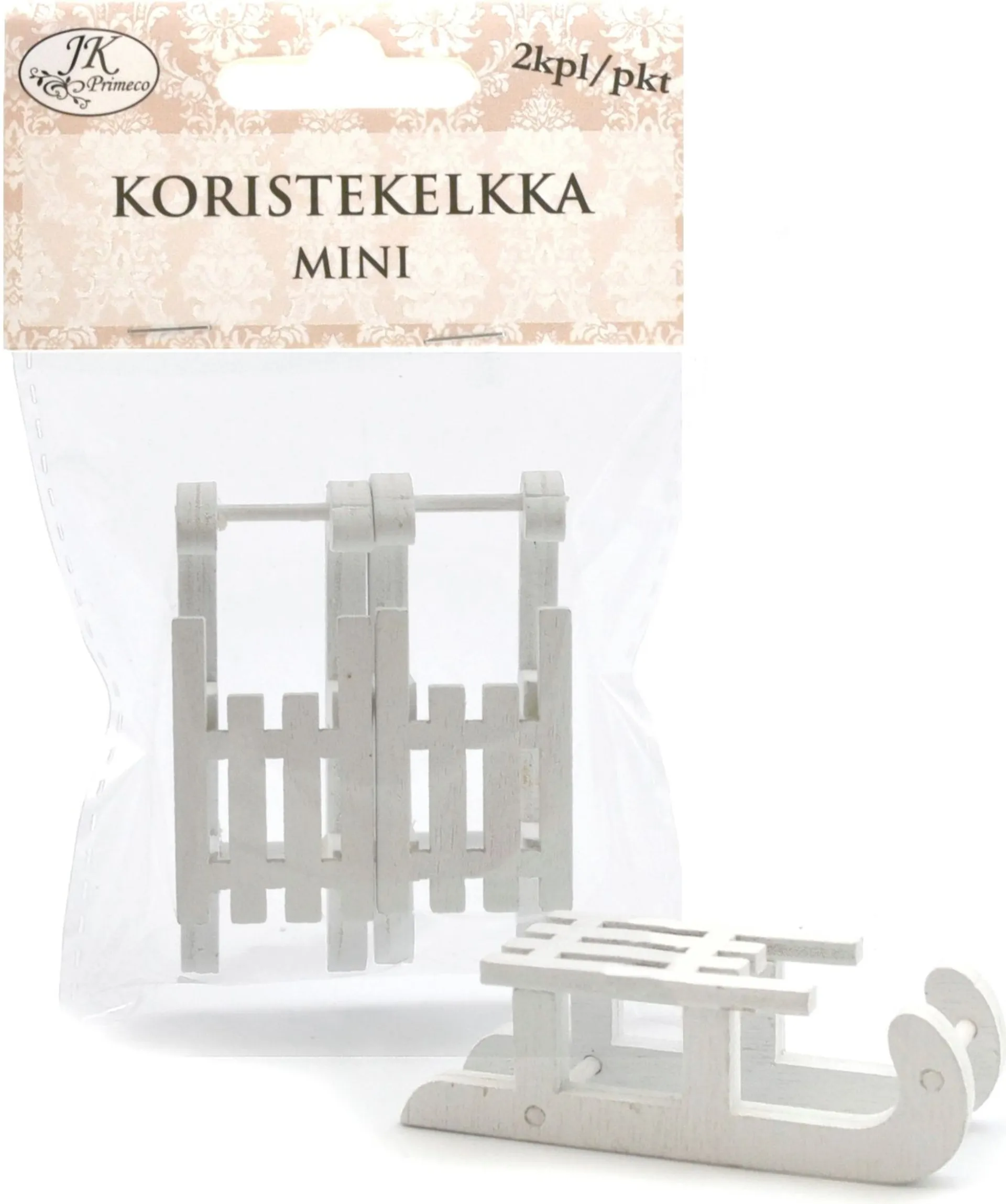 Koristekelkat mini valkoinen 2kpl/pkt