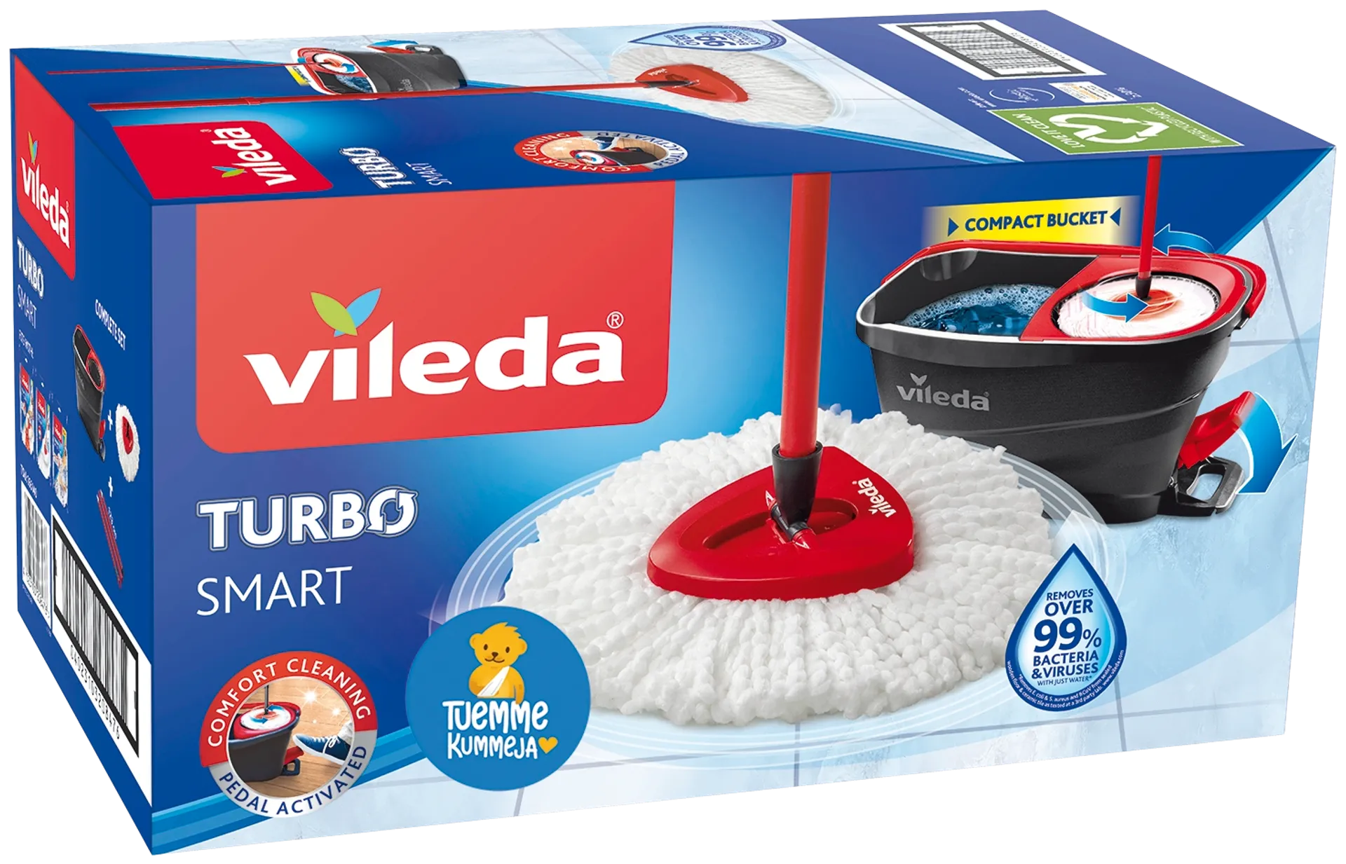 Vileda Turbo Smart poljinsanko-moppisetti - 2