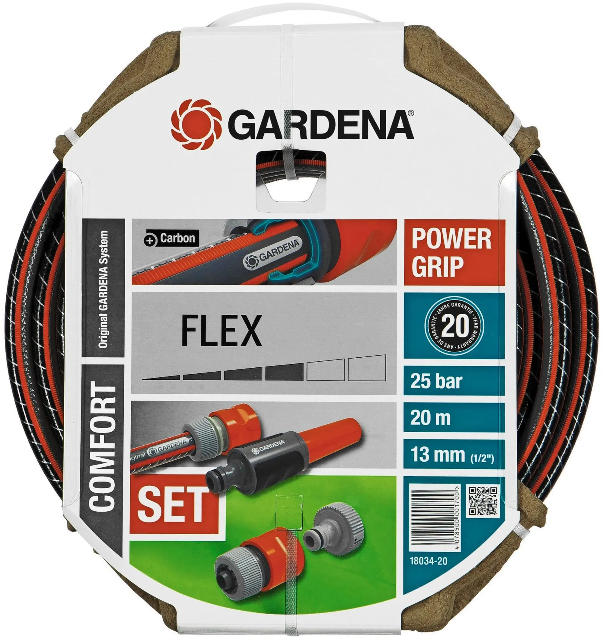 Gardena Comfort letku 13mm 20m + liittimet